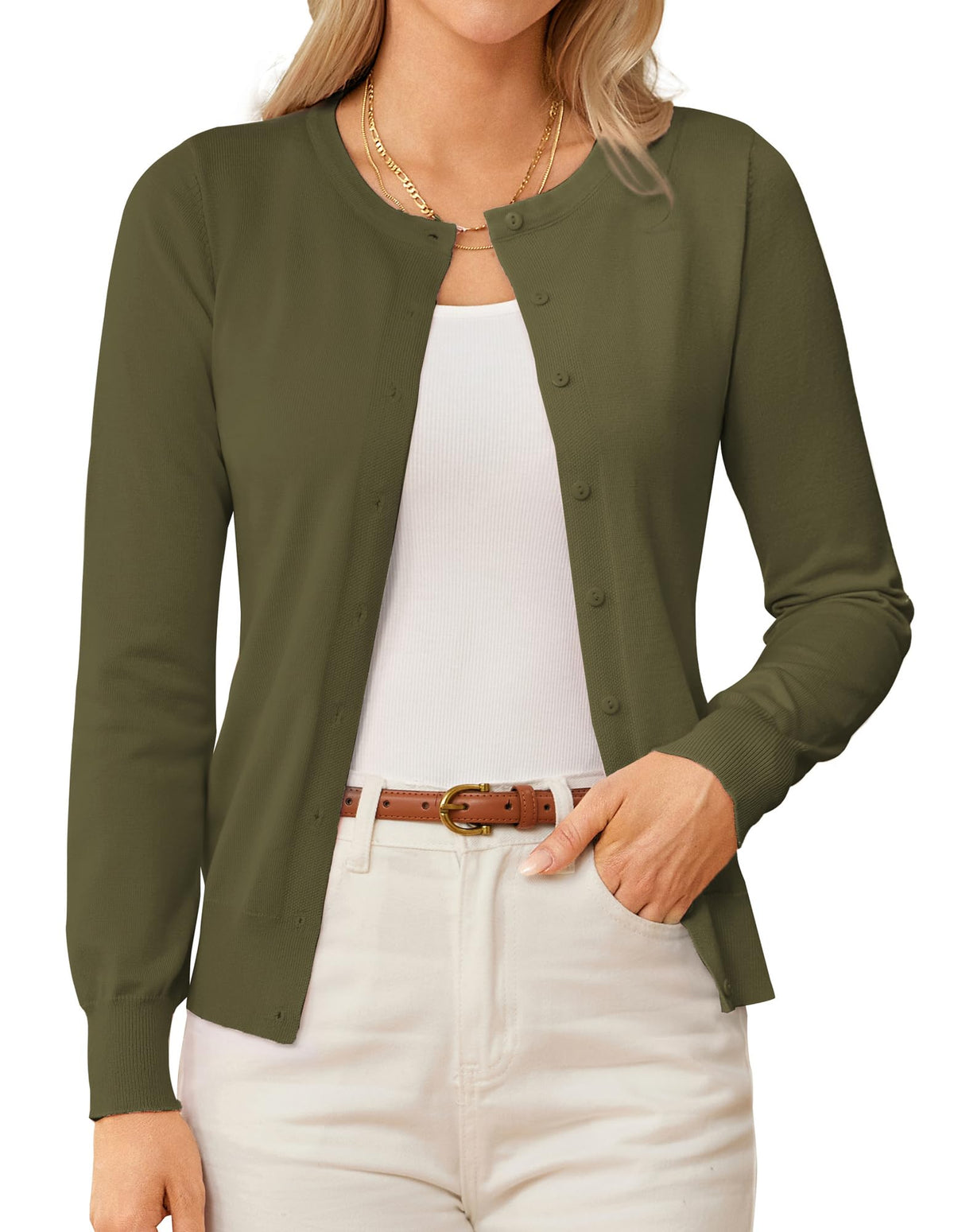 GRACE KARIN Knit Cardigan Sweaters for Women Lightweight Fall Outfits 2026