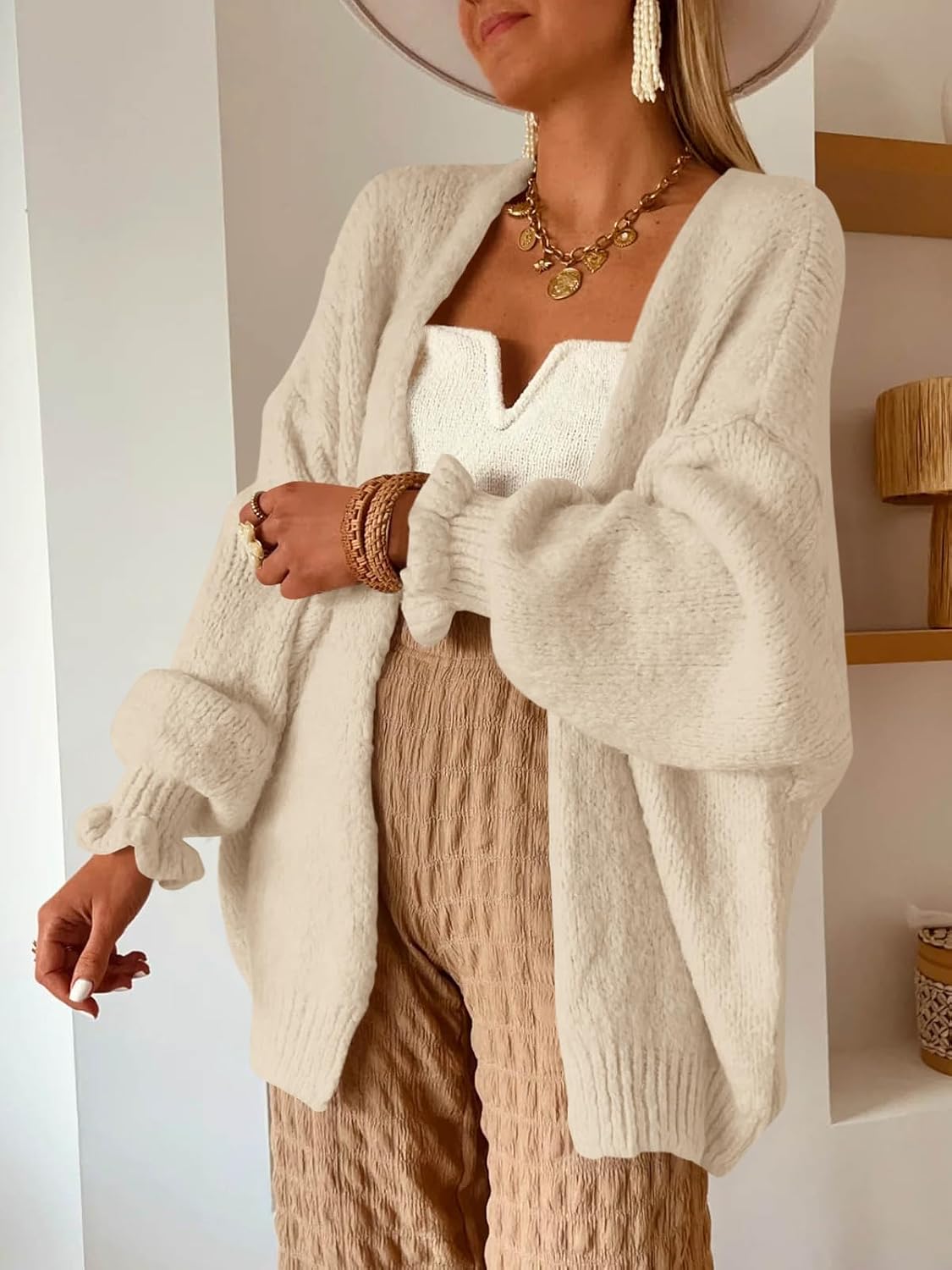 Saodimallsu Womens Oversized Cardigan Sweaters Fall Chunky Long Cardigans