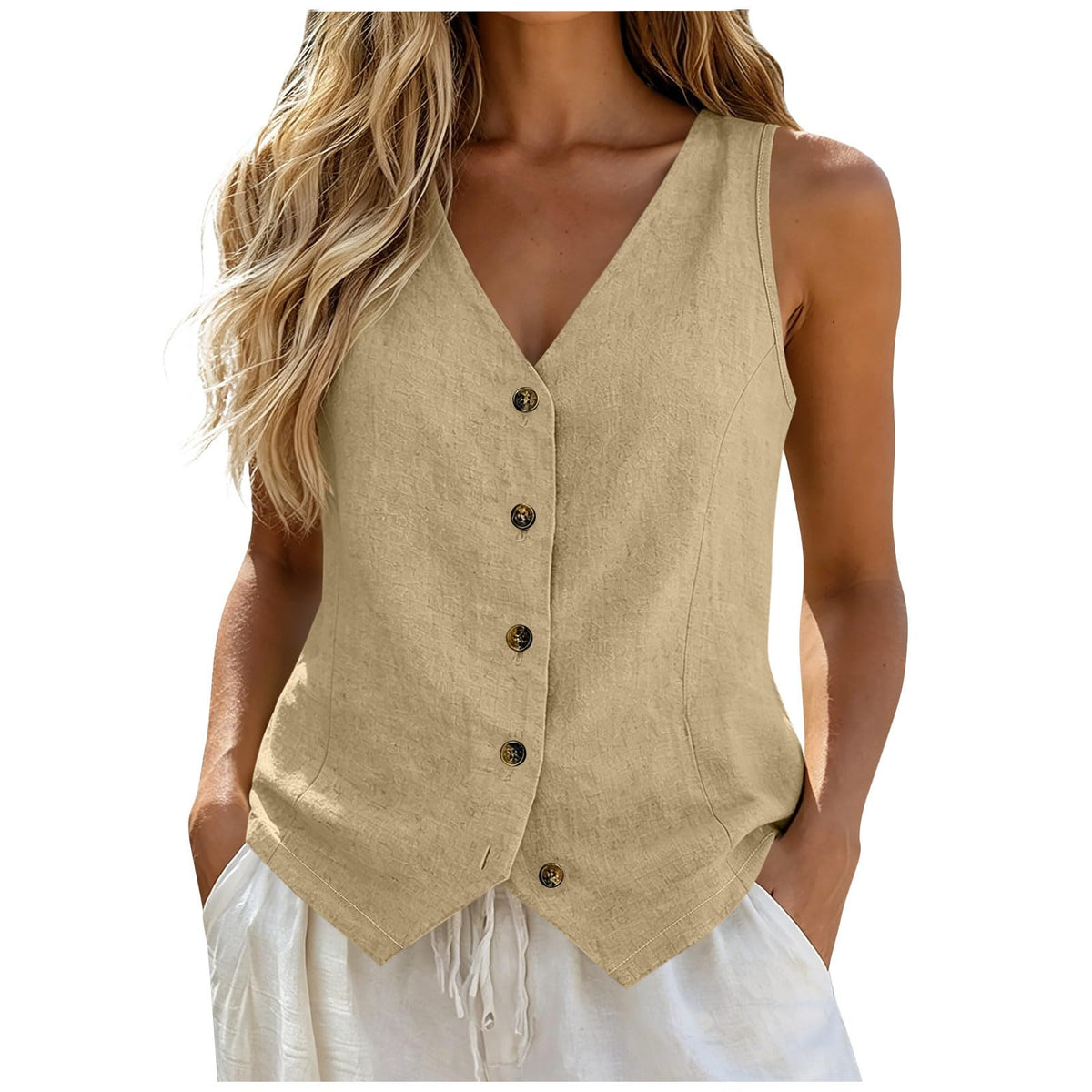 Vest Tops for Women Cotton Linen Summer Womens Vests Top Lightweight