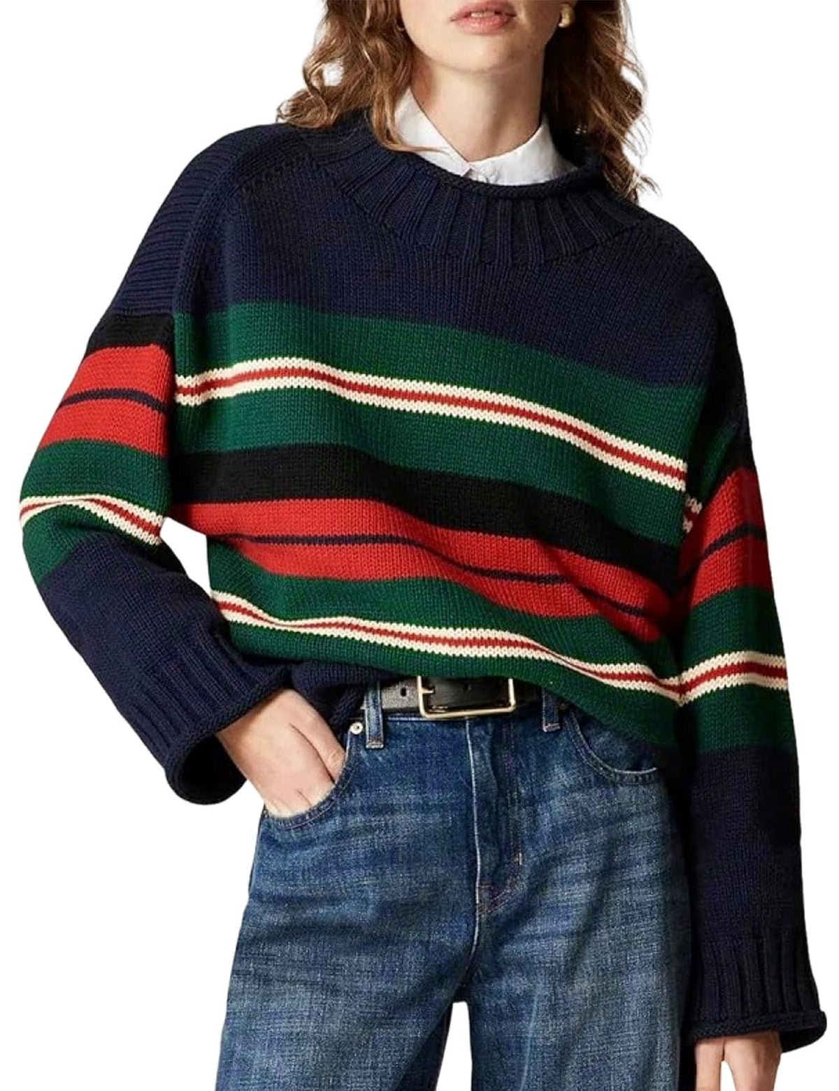 Yimoon Womens Rollneck Sweater Oversized Cotton Sweater 2026