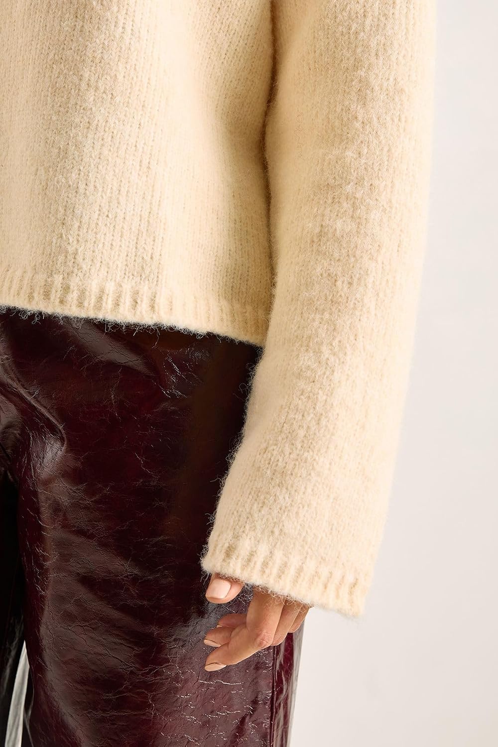 Nasty Gal Women's Oversized Crew Neck Sweater