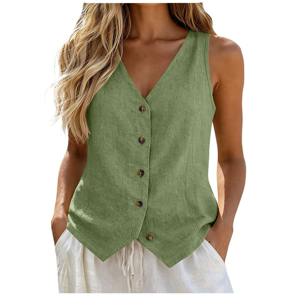 Vest Tops for Women Cotton Linen Summer Womens Vests Top Lightweight