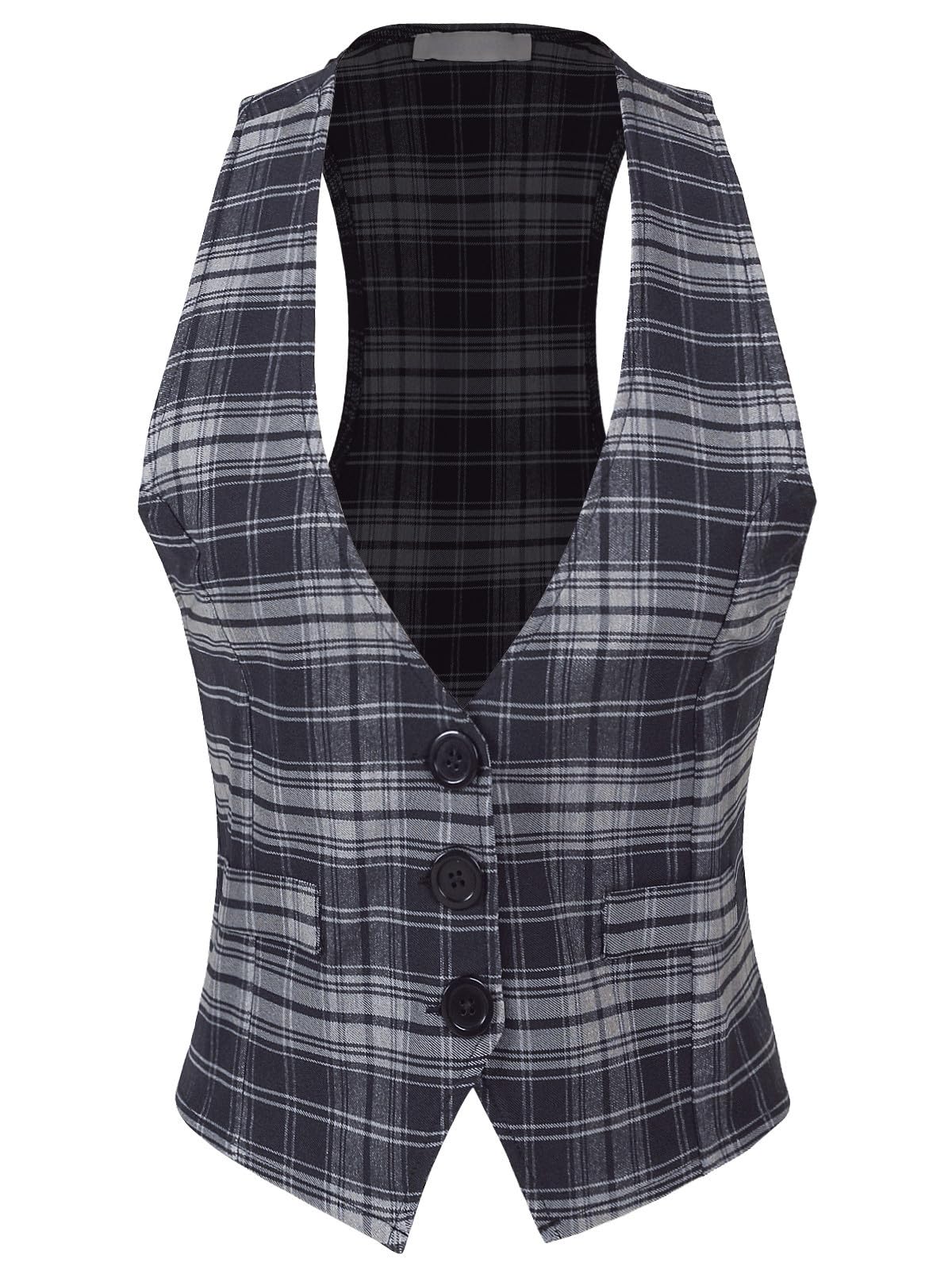 Design by Olivia Women's Racerback Tuxedo Vest