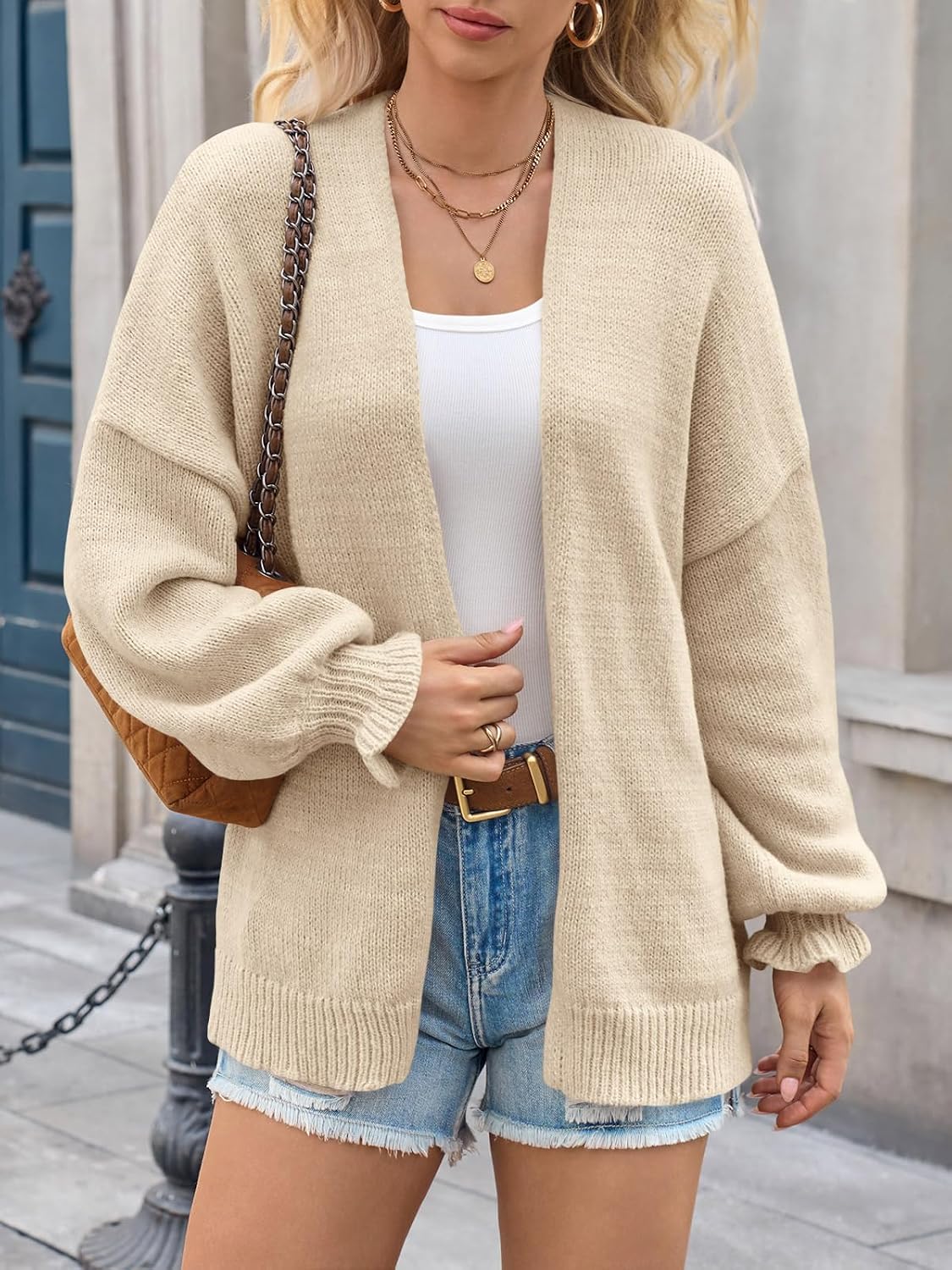 Saodimallsu Womens Oversized Cardigan Sweaters Fall Chunky Long Cardigans