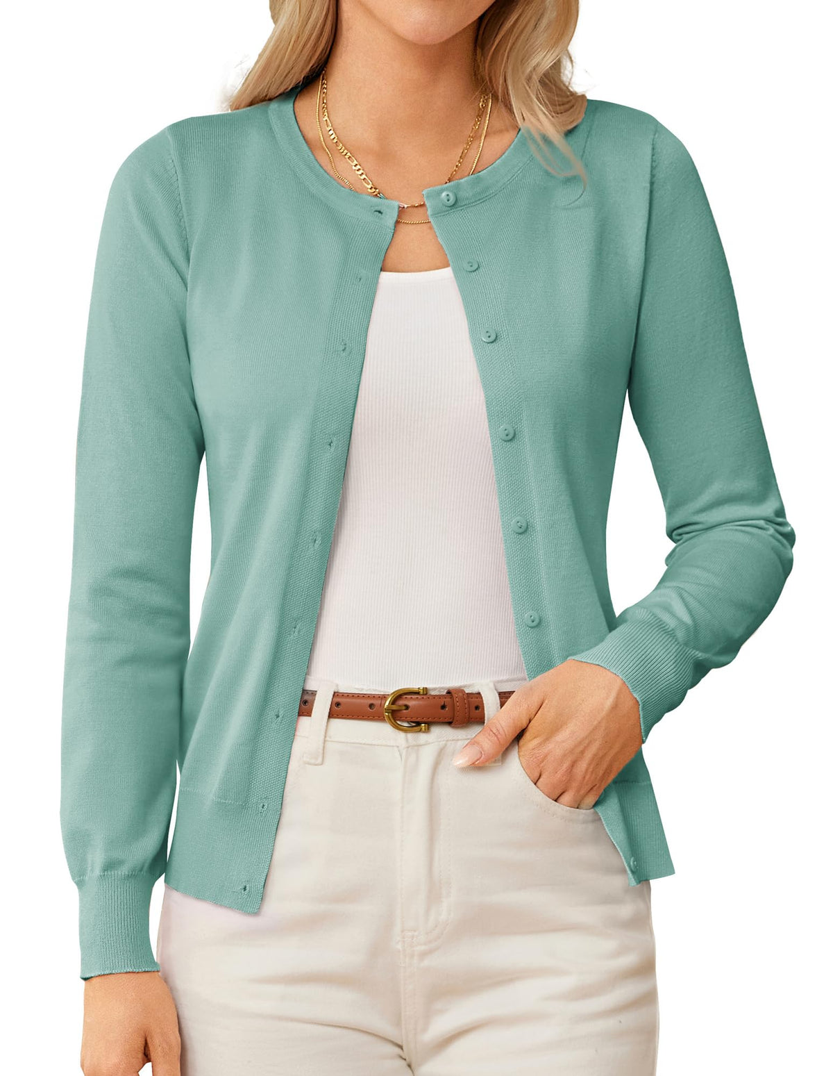 GRACE KARIN Knit Cardigan Sweaters for Women Lightweight Fall Outfits 2026