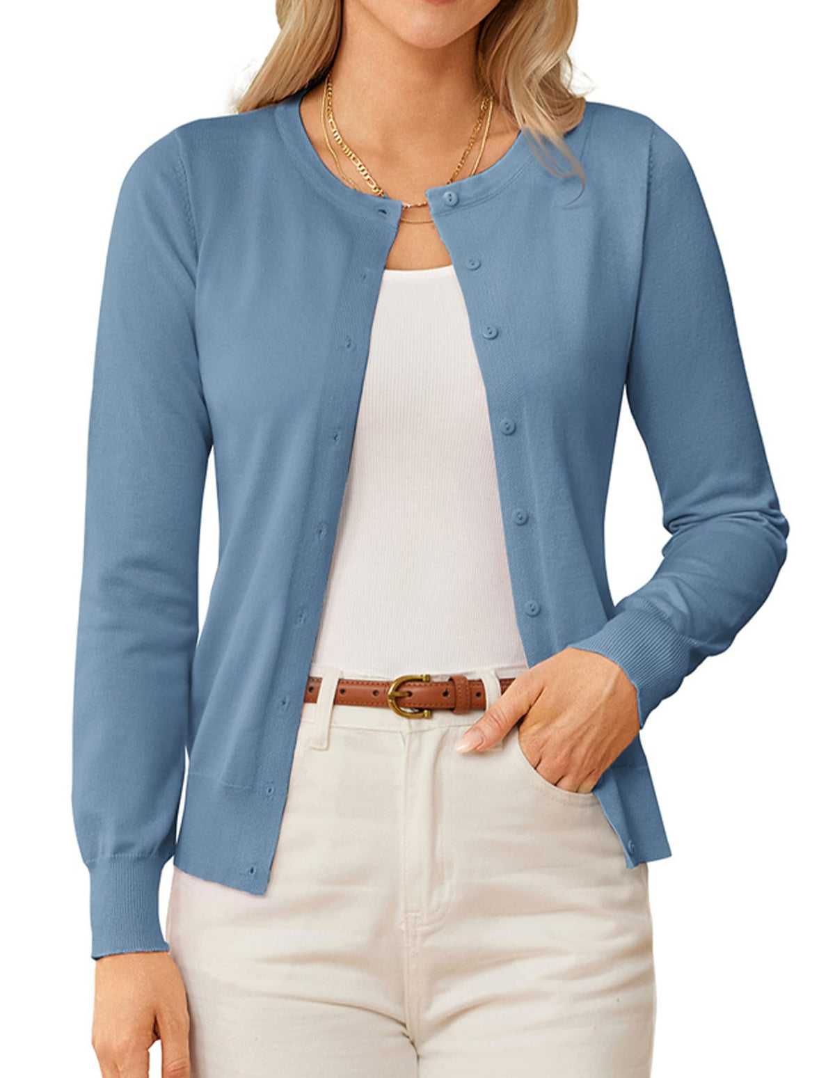GRACE KARIN Knit Cardigan Sweaters for Women Lightweight Fall Outfits 2026
