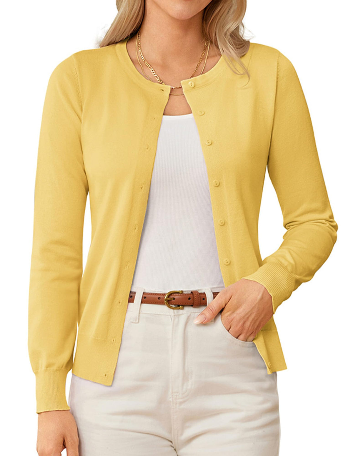 GRACE KARIN Knit Cardigan Sweaters for Women Lightweight Fall Outfits 2026