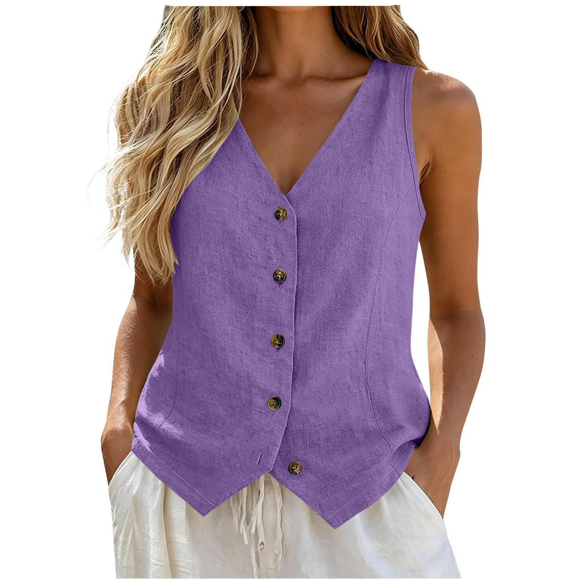 Vest Tops for Women Cotton Linen Summer Womens Vests Top Lightweight