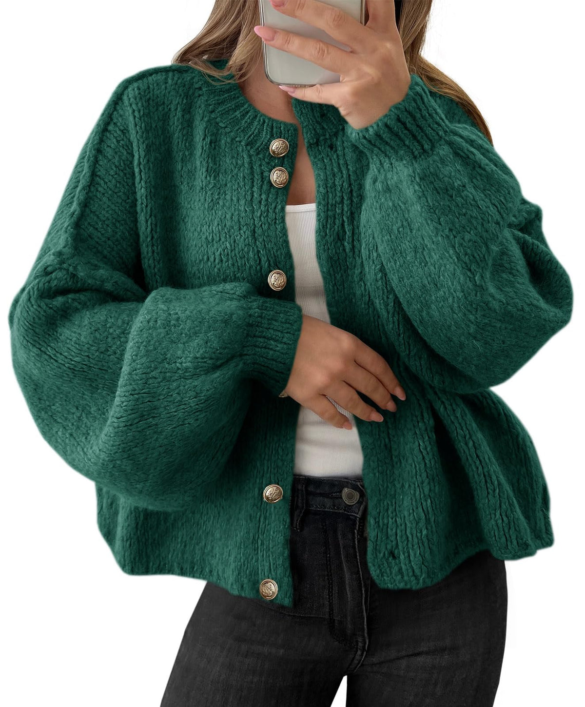 Saodimallsu Womens Oversized Cardigans Long Sleeve Chunky Sweater Coats