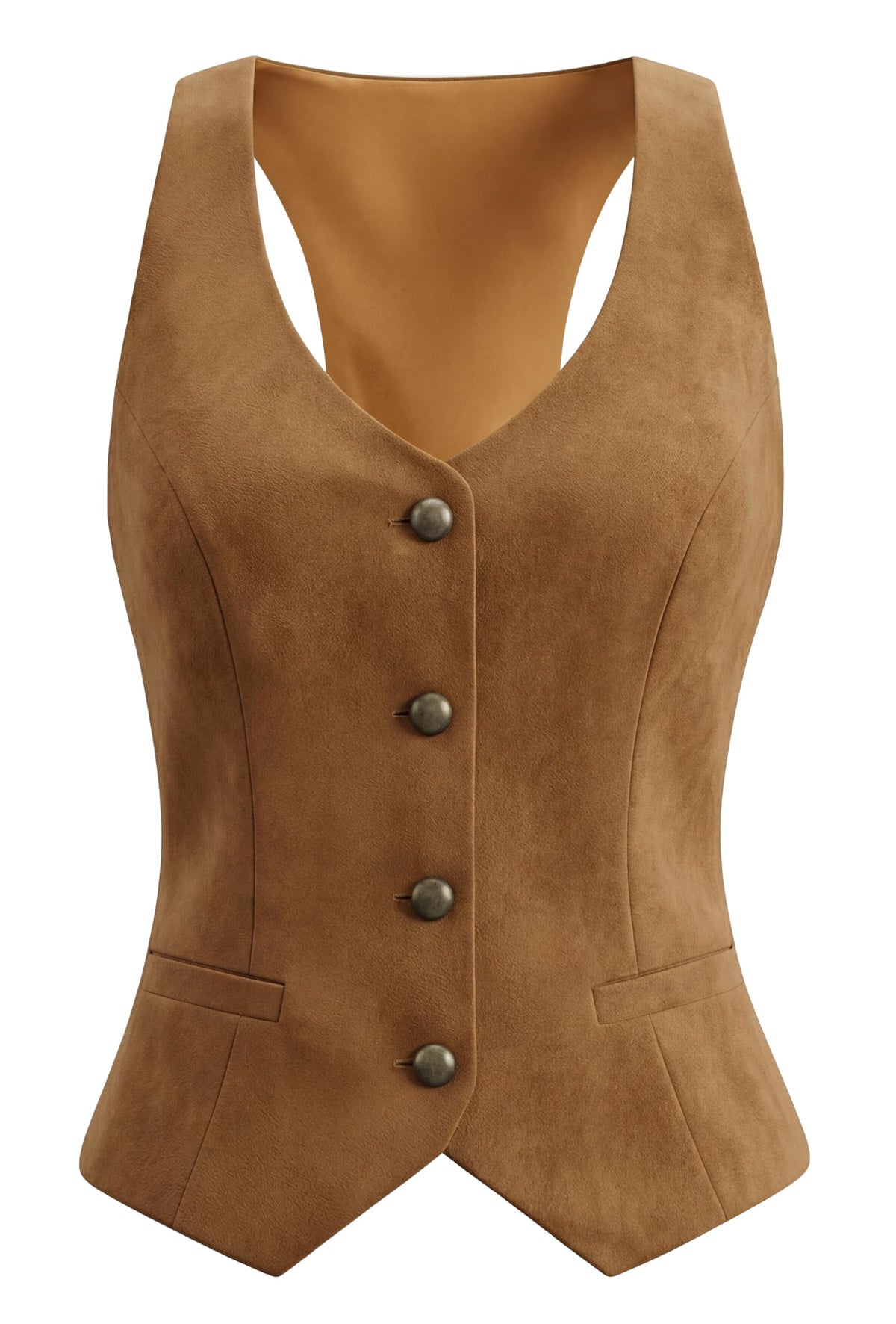 V VOCNI Waistcoat Vest for Women Racerback Suit Vest Tops
