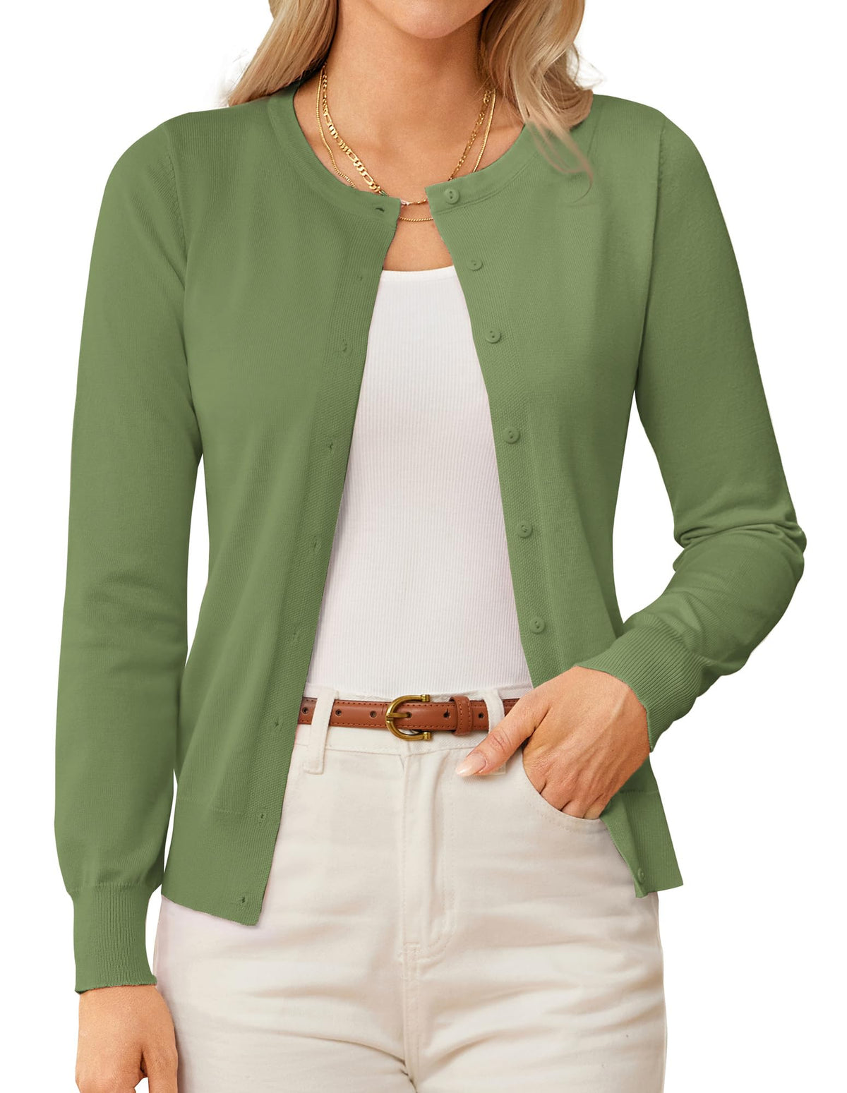 GRACE KARIN Knit Cardigan Sweaters for Women Lightweight Fall Outfits 2026