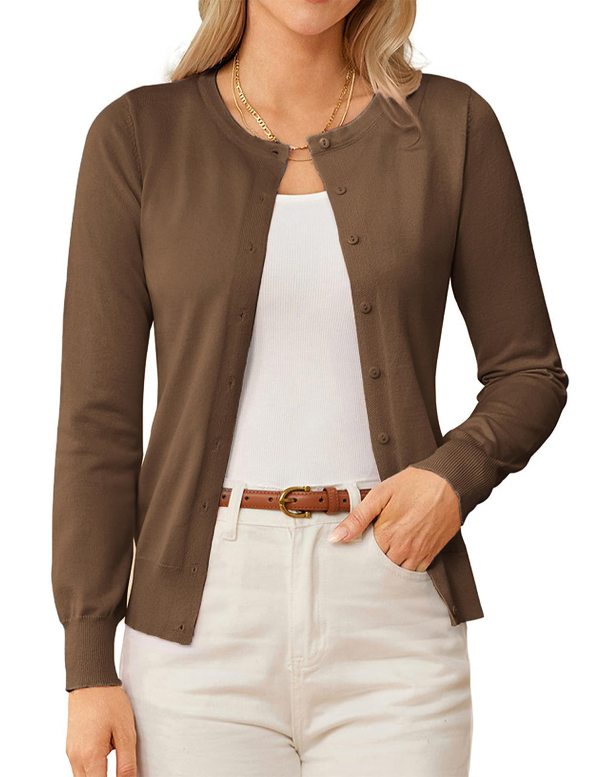 GRACE KARIN Knit Cardigan Sweaters for Women Lightweight Fall Outfits 2026