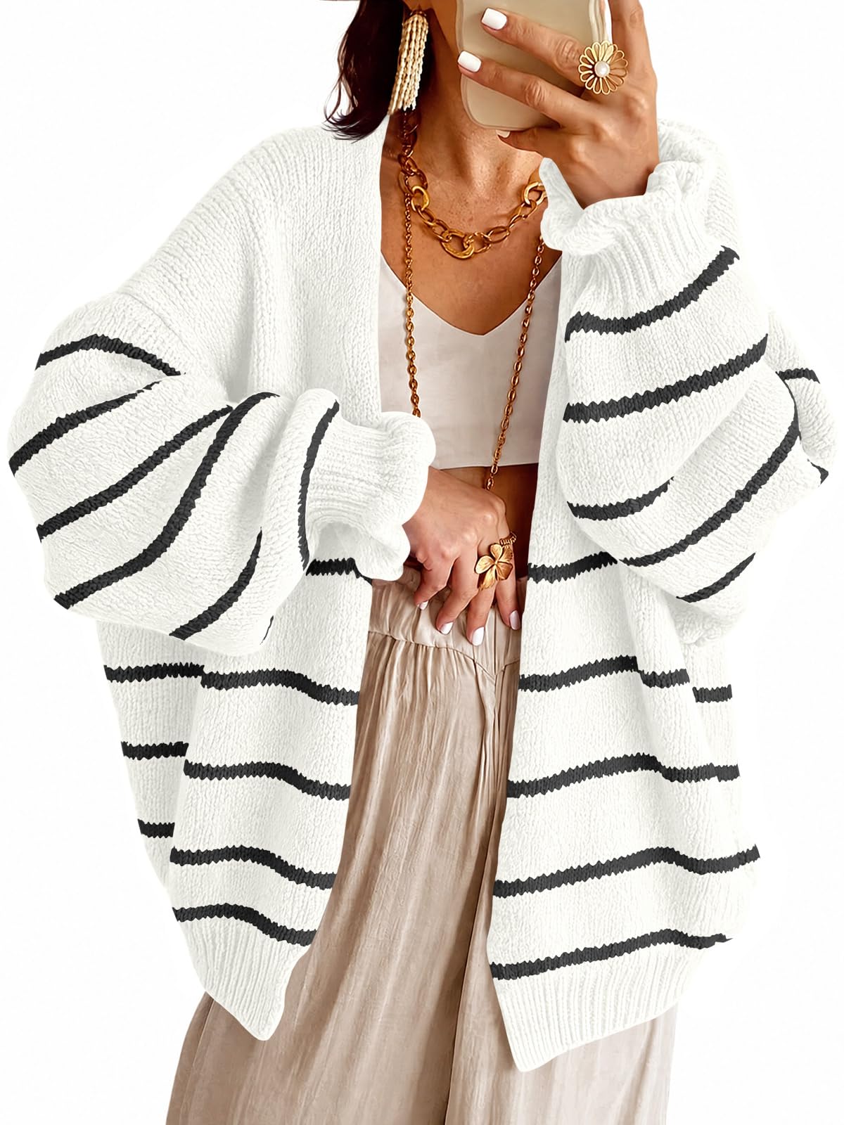 Saodimallsu Womens Oversized Cardigan Sweaters Fall Chunky Long Cardigans