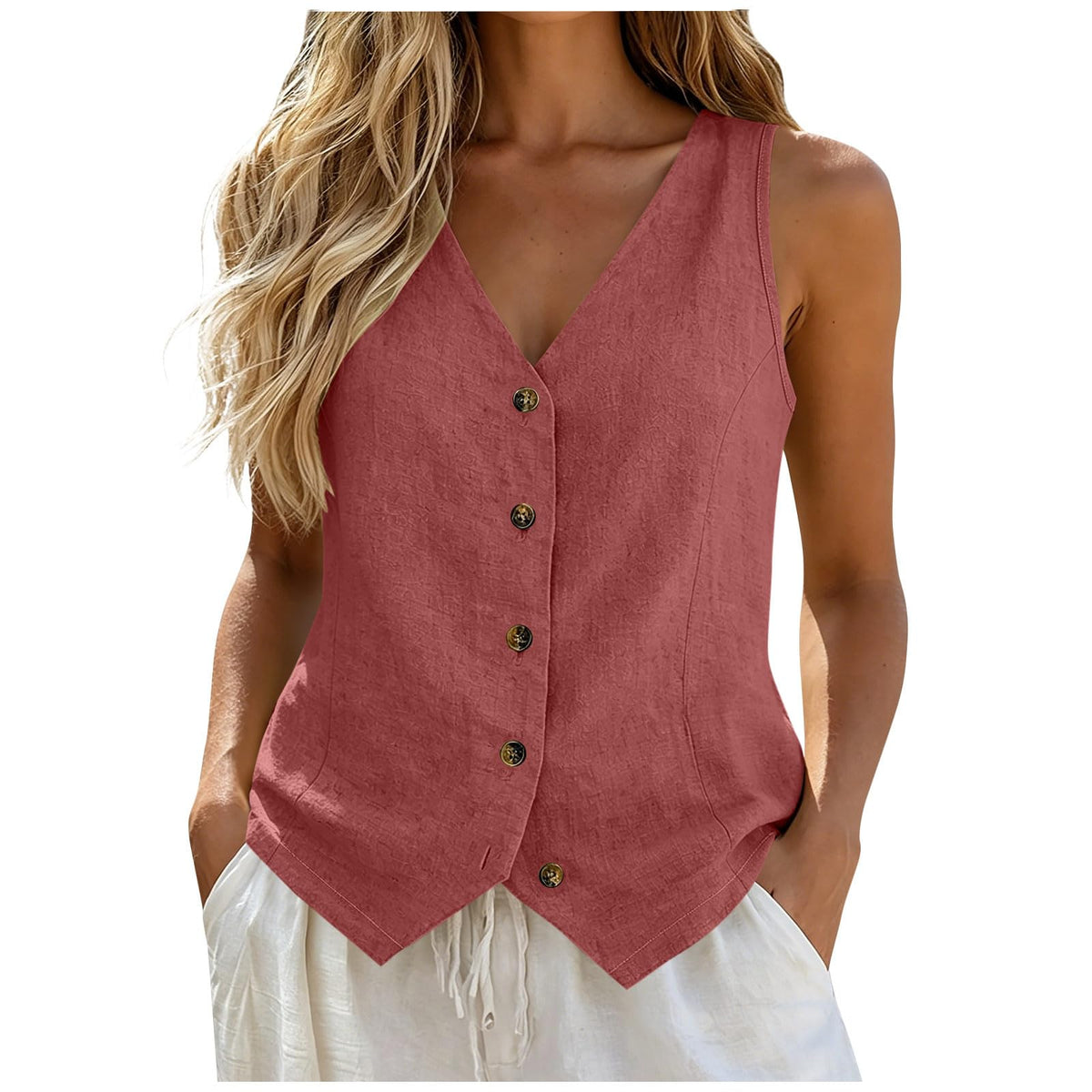 Vest Tops for Women Cotton Linen Summer Womens Vests Top Lightweight
