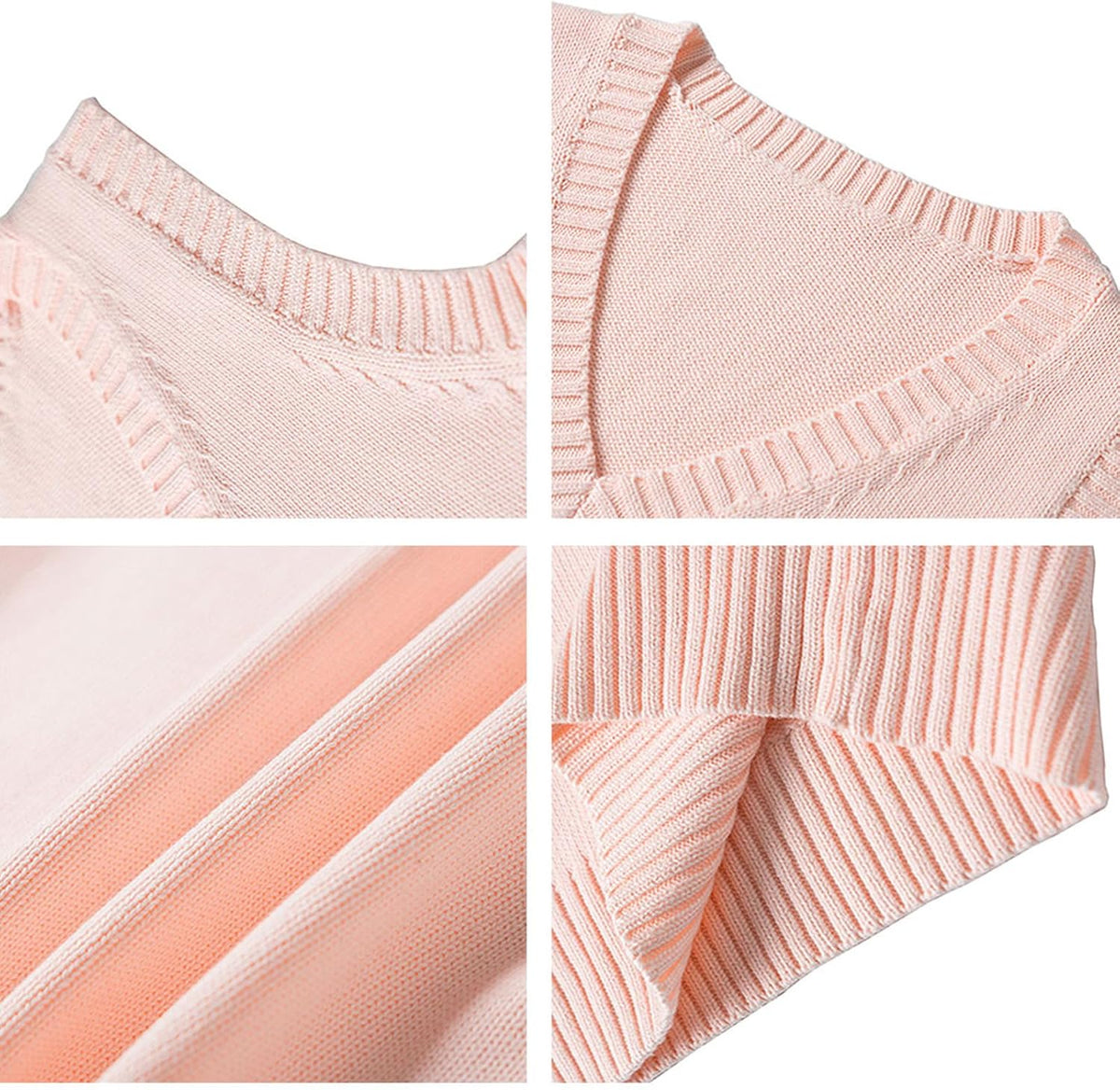 ZUEVI Women's Sweater Vest Classic V Neck Uniform Pullover Knitwear Tops