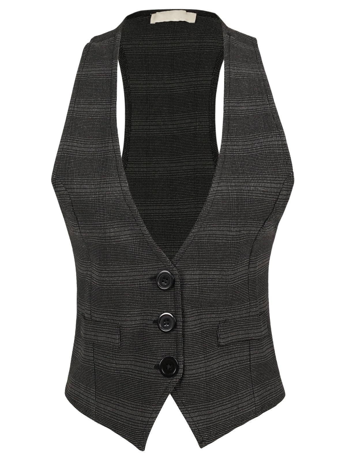 Design by Olivia Women's Racerback Tuxedo Vest