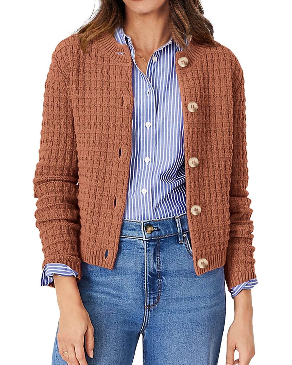 PRETTYGARDEN Women's Fall Lightweight Cardigan Sweaters