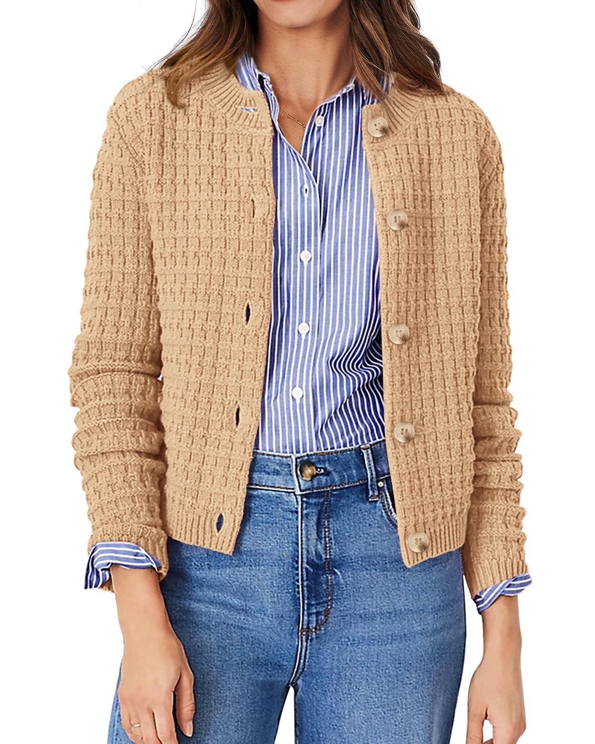 PRETTYGARDEN Women's Fall Lightweight Cardigan Sweaters