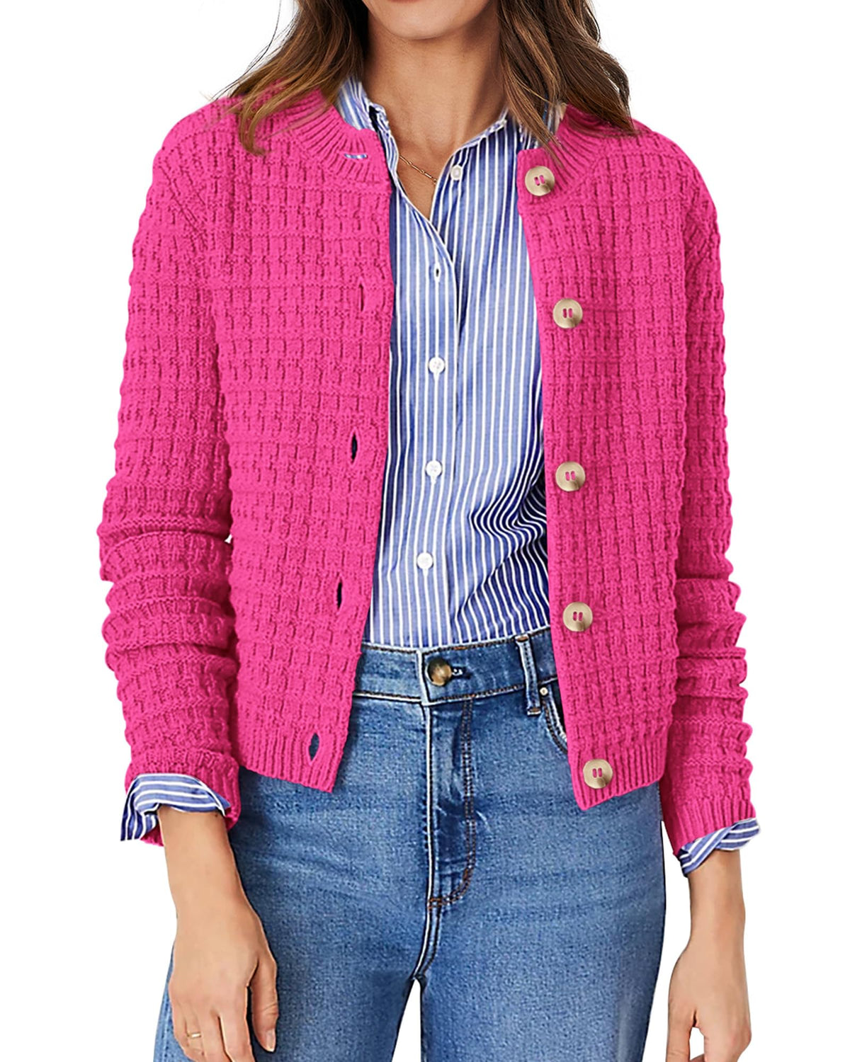PRETTYGARDEN Women's Fall Lightweight Cardigan Sweaters