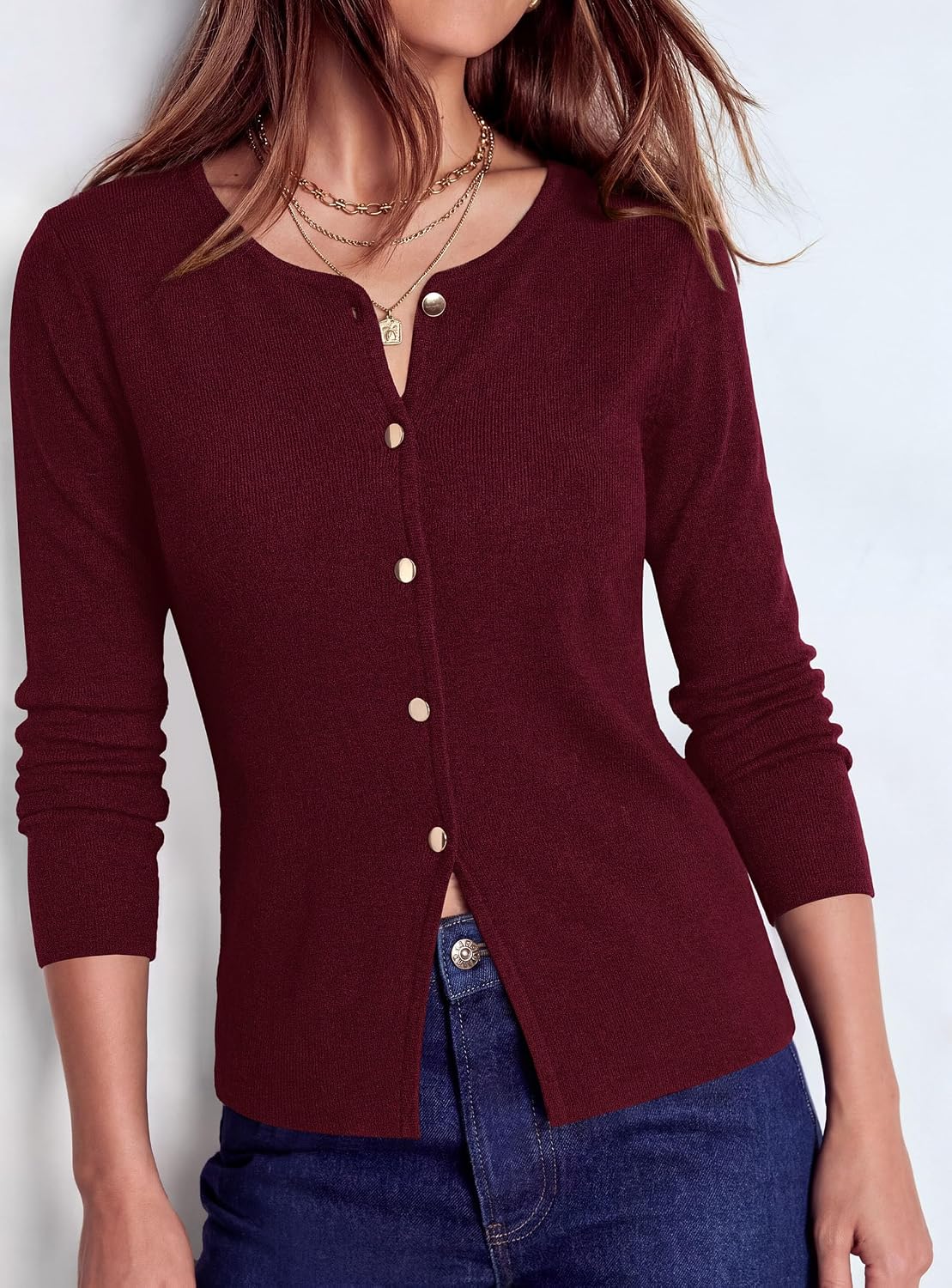 PRETTYGARDEN Lightweight Cardigan Sweaters for Women Button Up Fall Outfits