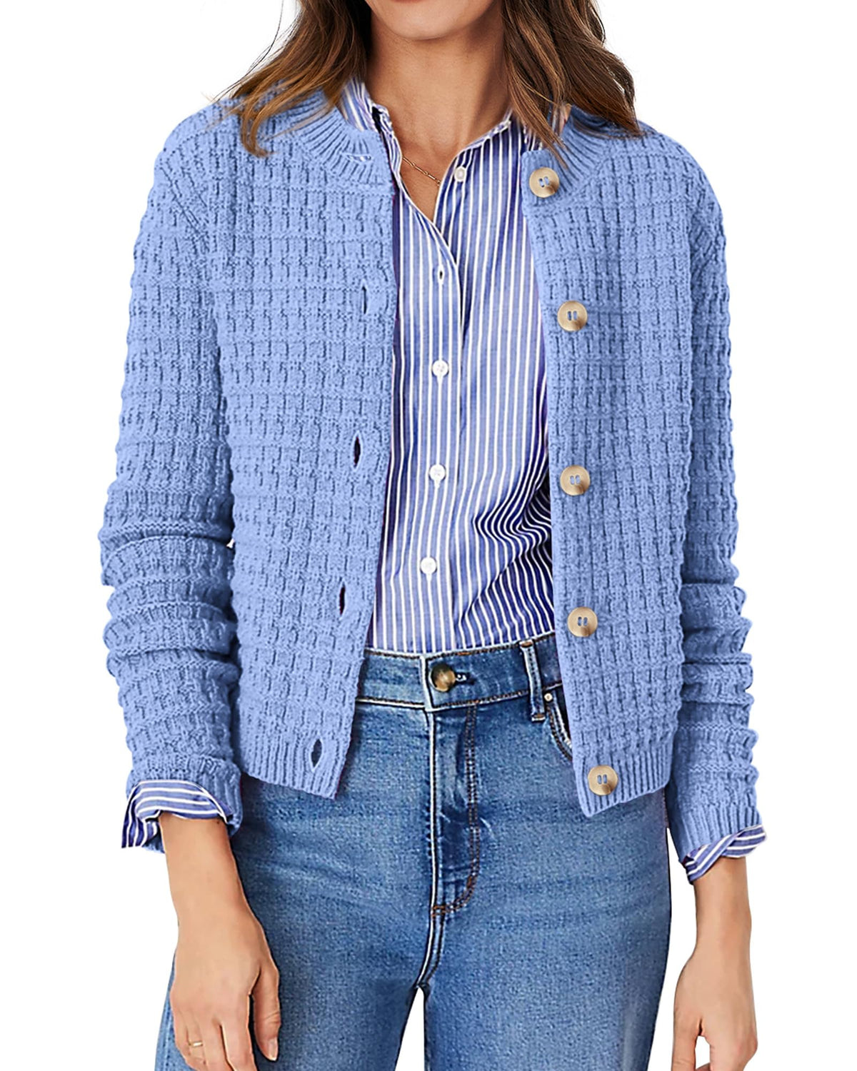 PRETTYGARDEN Women's Fall Lightweight Cardigan Sweaters