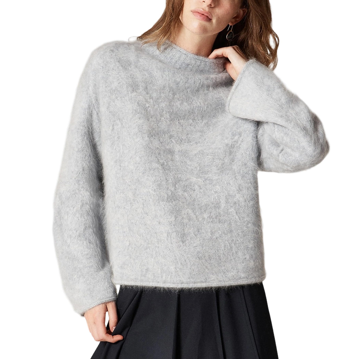 Women's Oversized Roll Neck Sweater Long Sleeve Pullover Fall Casual Tops