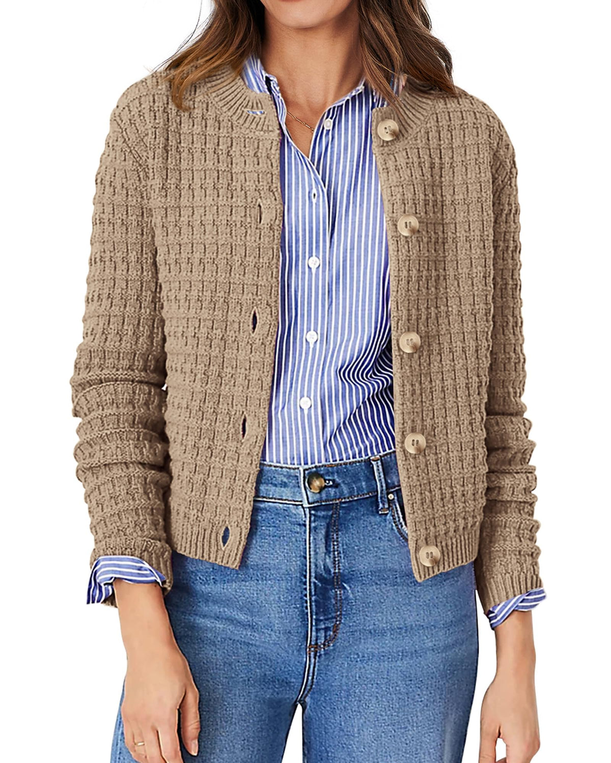 PRETTYGARDEN Women's Fall Lightweight Cardigan Sweaters