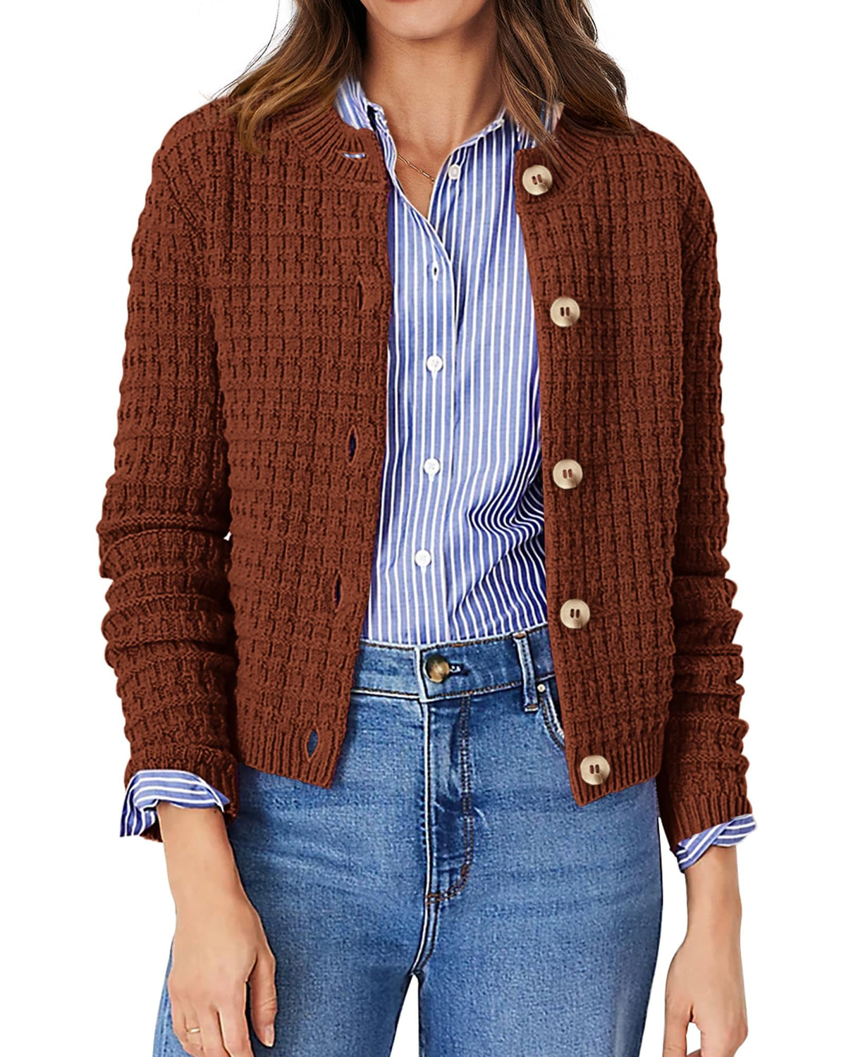 PRETTYGARDEN Women's Fall Lightweight Cardigan Sweaters