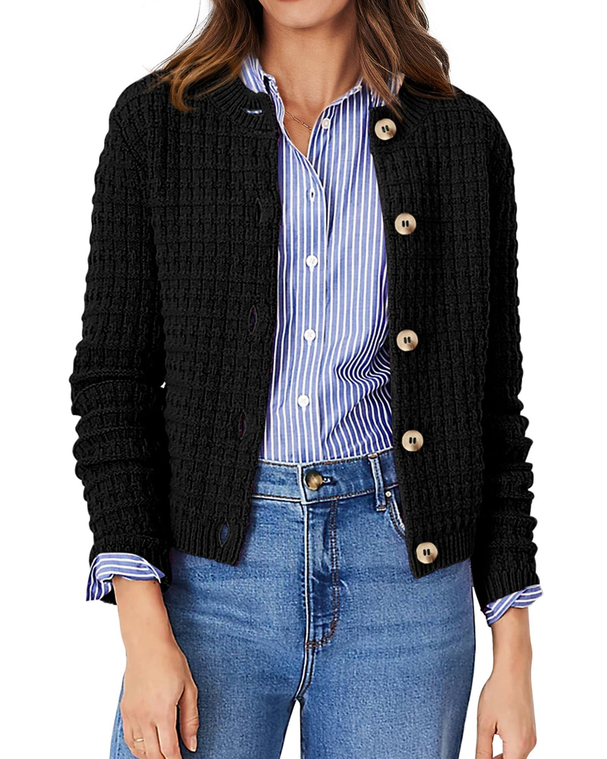 PRETTYGARDEN Women's Fall Lightweight Cardigan Sweaters
