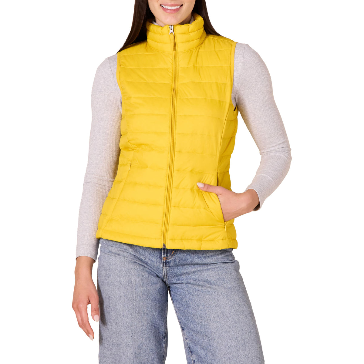Amazon Essentials Women's Lightweight Water-Resistant Packable Puffer Vest
