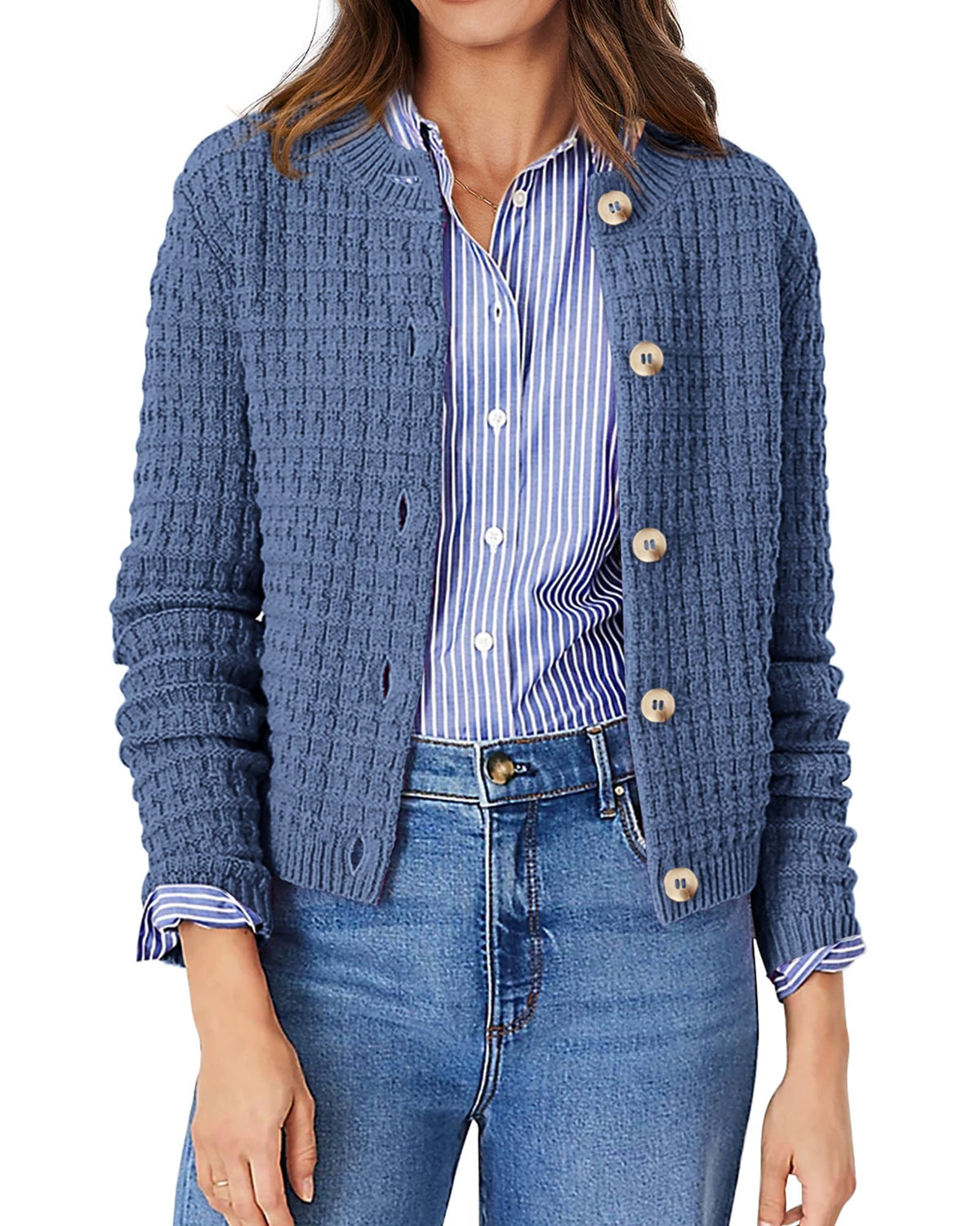 PRETTYGARDEN Women's Fall Lightweight Cardigan Sweaters