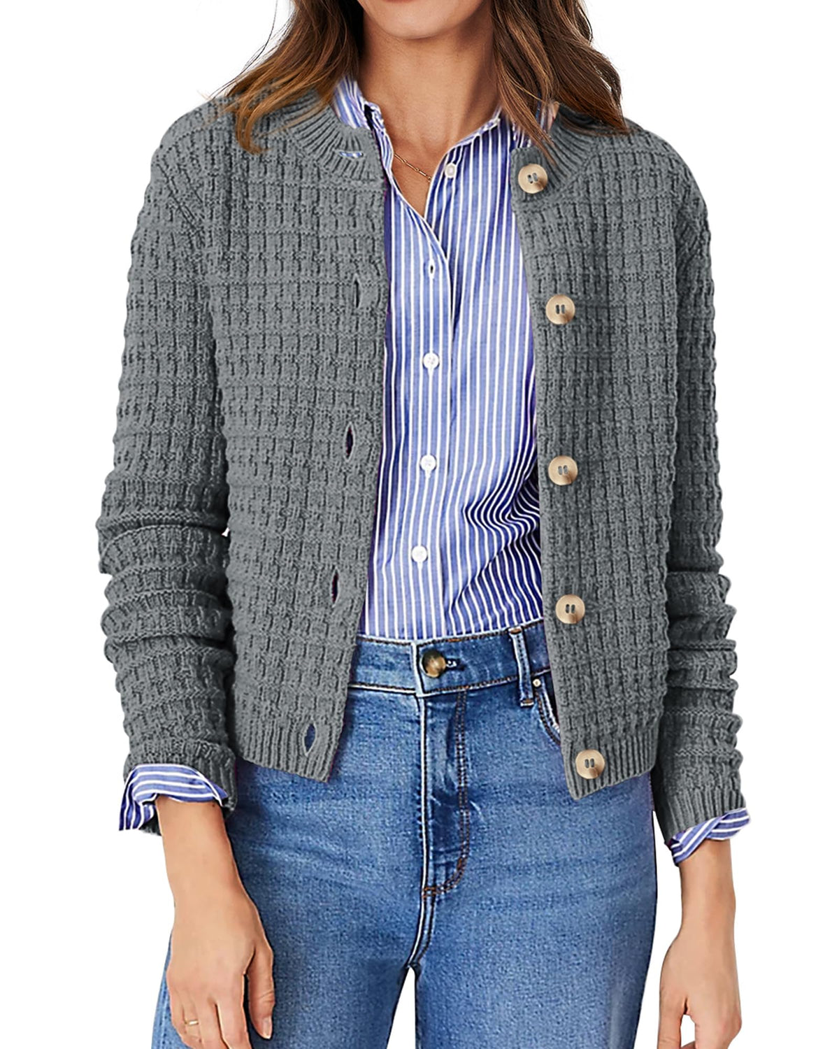 PRETTYGARDEN Women's Fall Lightweight Cardigan Sweaters
