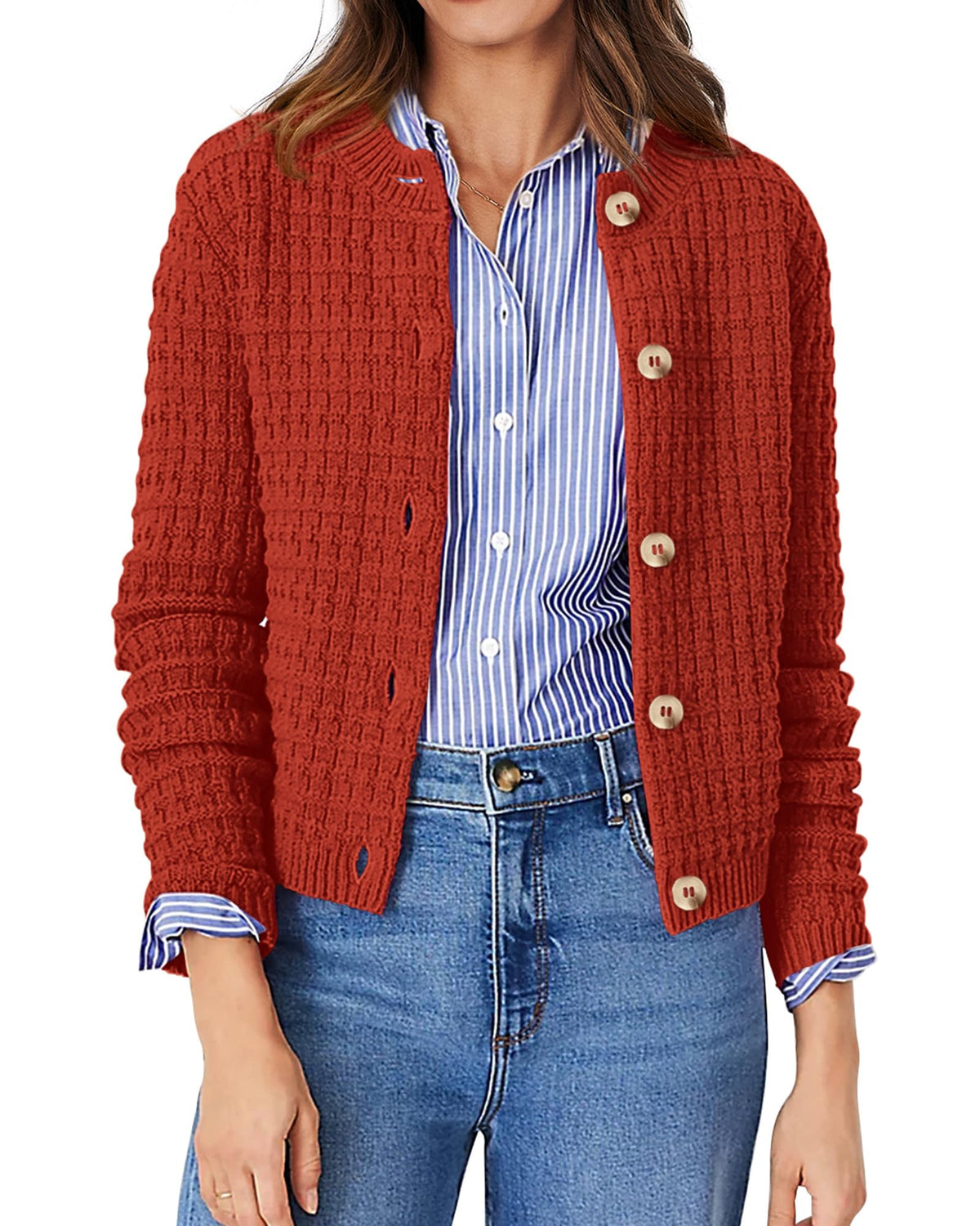 PRETTYGARDEN Women's Fall Lightweight Cardigan Sweaters