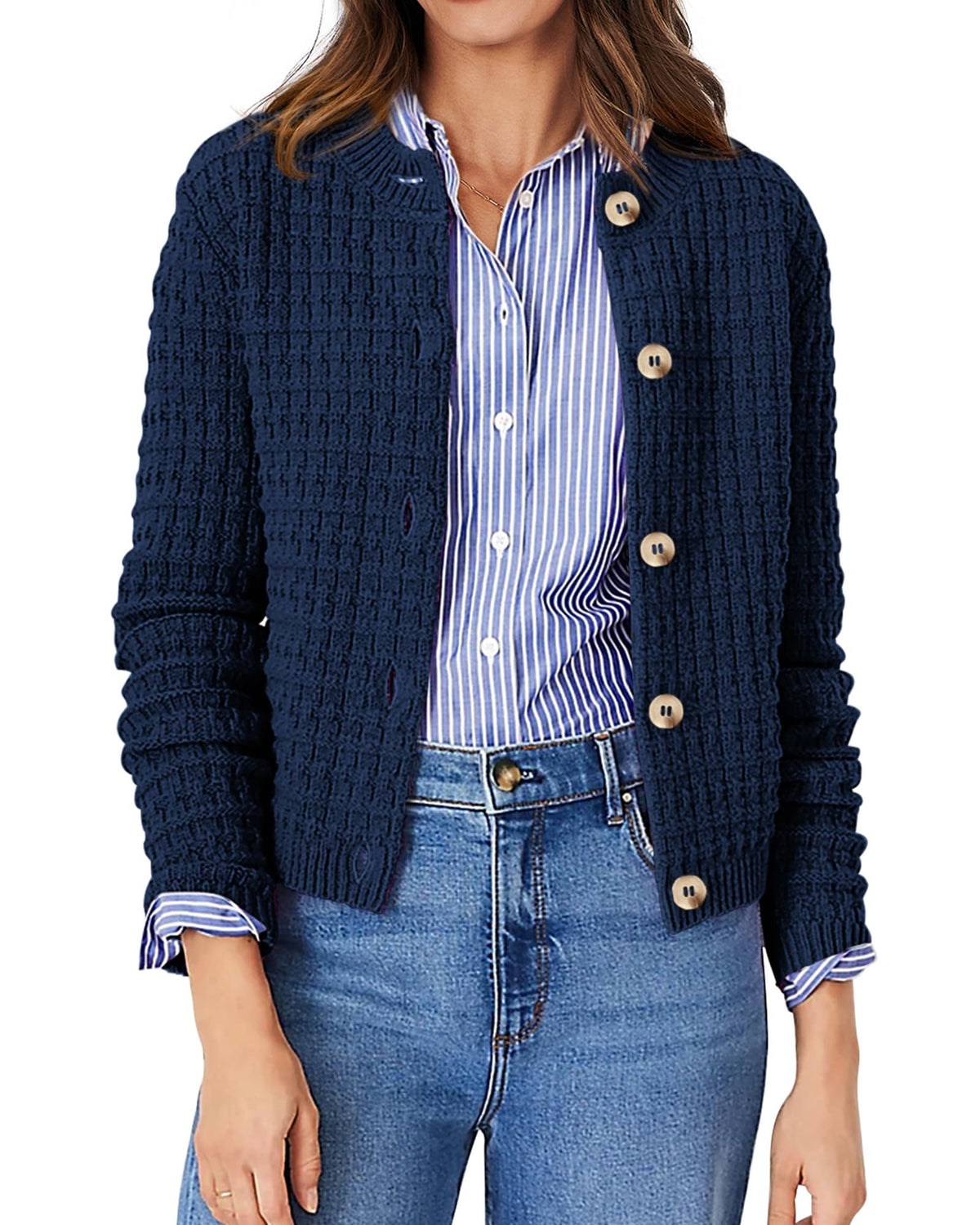 PRETTYGARDEN Women's Fall Lightweight Cardigan Sweaters
