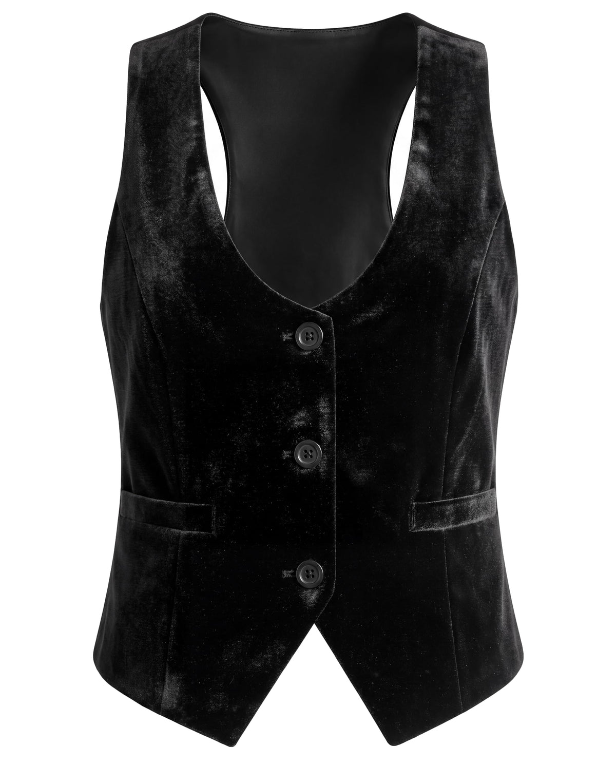V VOCNI Suit Vest for Women Waistcoat Racerback Vest Tops