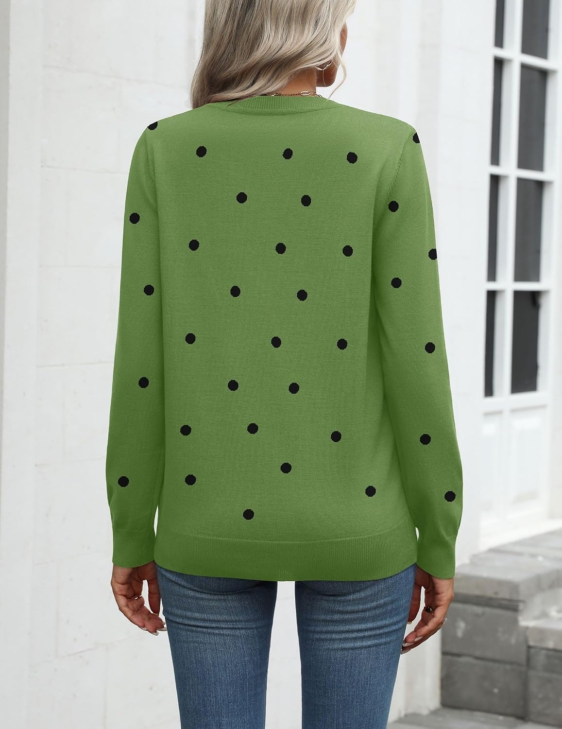 Zeagoo Womens Sweaters Long Sleeve Tops Classic Fall Clothes Crewneck Tops