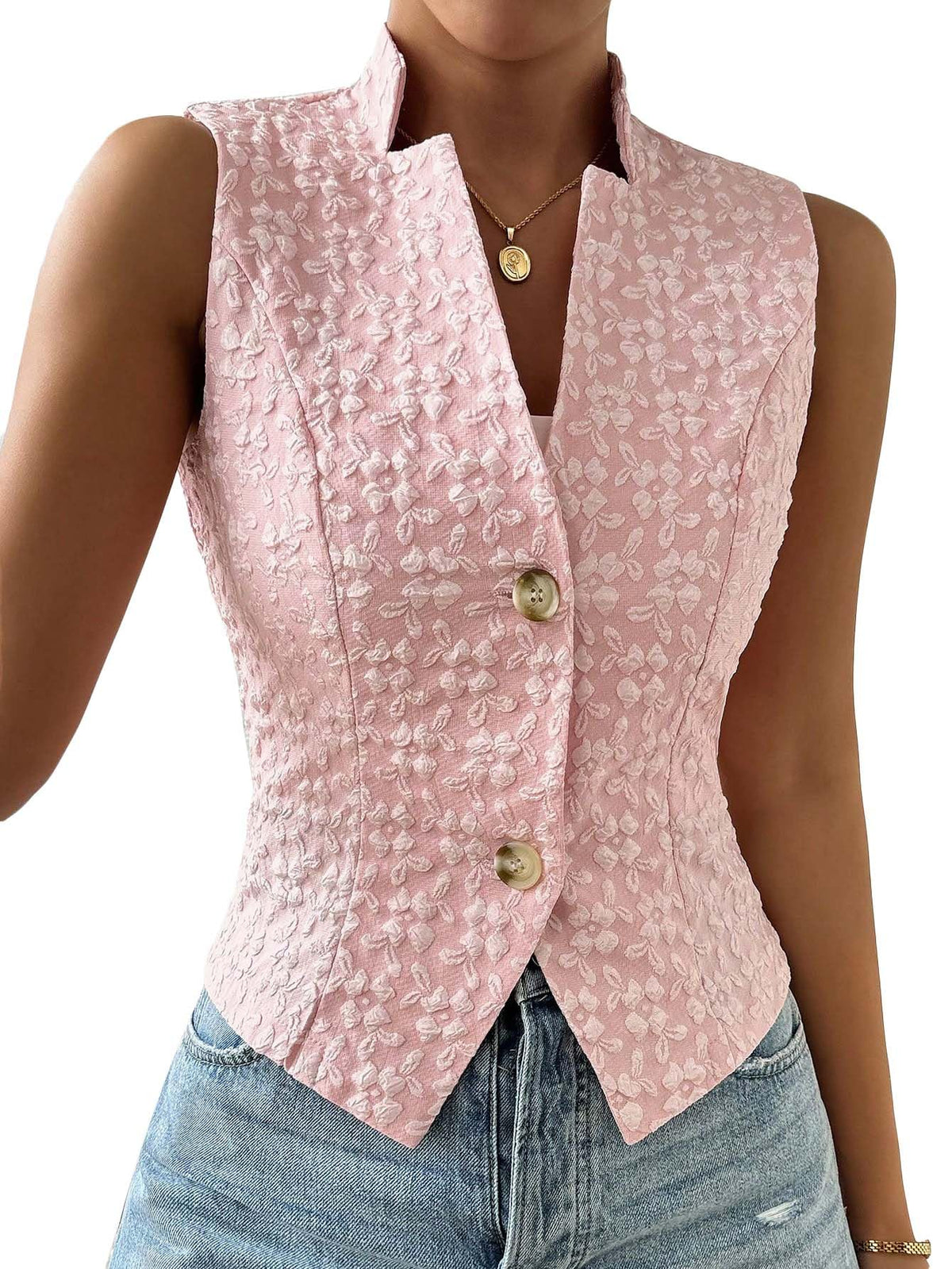 Mina Self Women's Sleeveless Sweater Vest,Knit Stretchy Dressy Casual Top