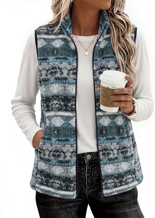 Zeagoo Womens Outerwear Vests With Pockets Zipper Sleeveless Fleece Jackets