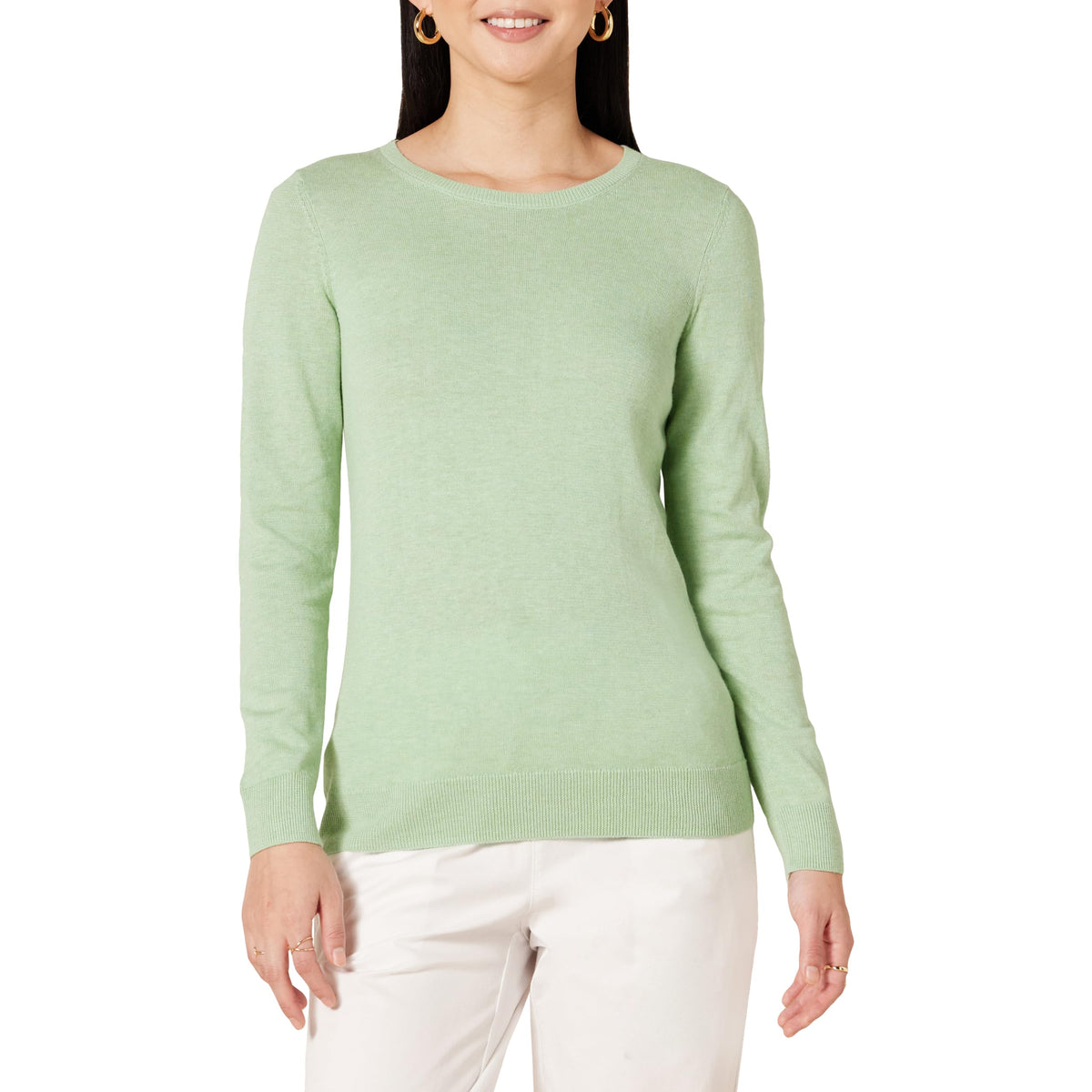 Amazon Essentials Women's Long-Sleeve Lightweight Crewneck Sweater, Flattering (Available in Plus Size)