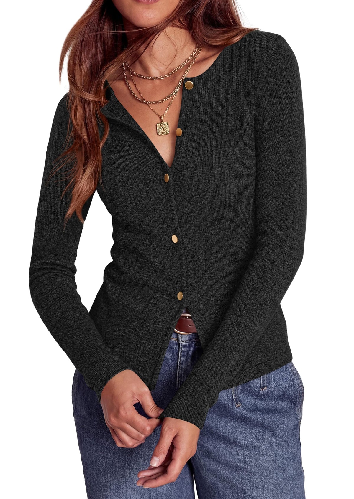 PRETTYGARDEN Lightweight Cardigan Sweaters for Women Button Up Fall Outfits