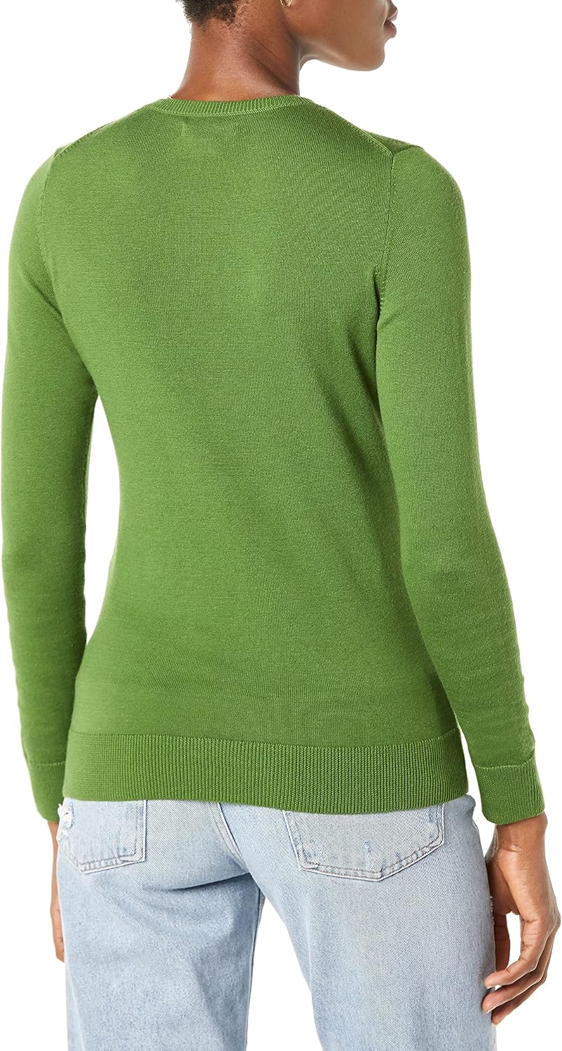 Amazon Essentials Women's Long-Sleeve Lightweight Crewneck Sweater, Flattering (Available in Plus Size)