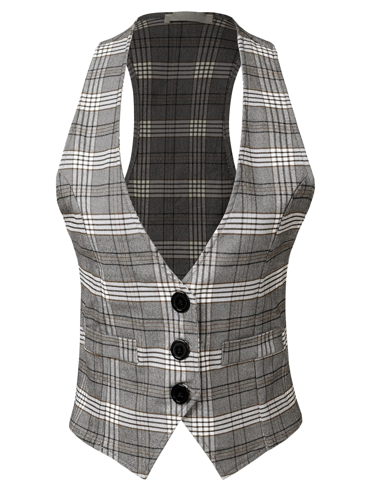 Design by Olivia Women's Racerback Tuxedo Vest