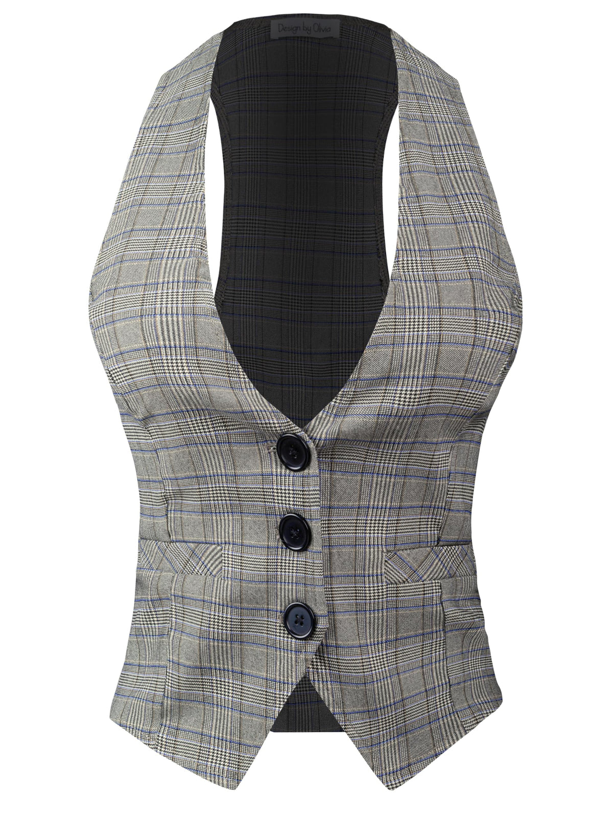 Design by Olivia Women's Racerback Tuxedo Vest
