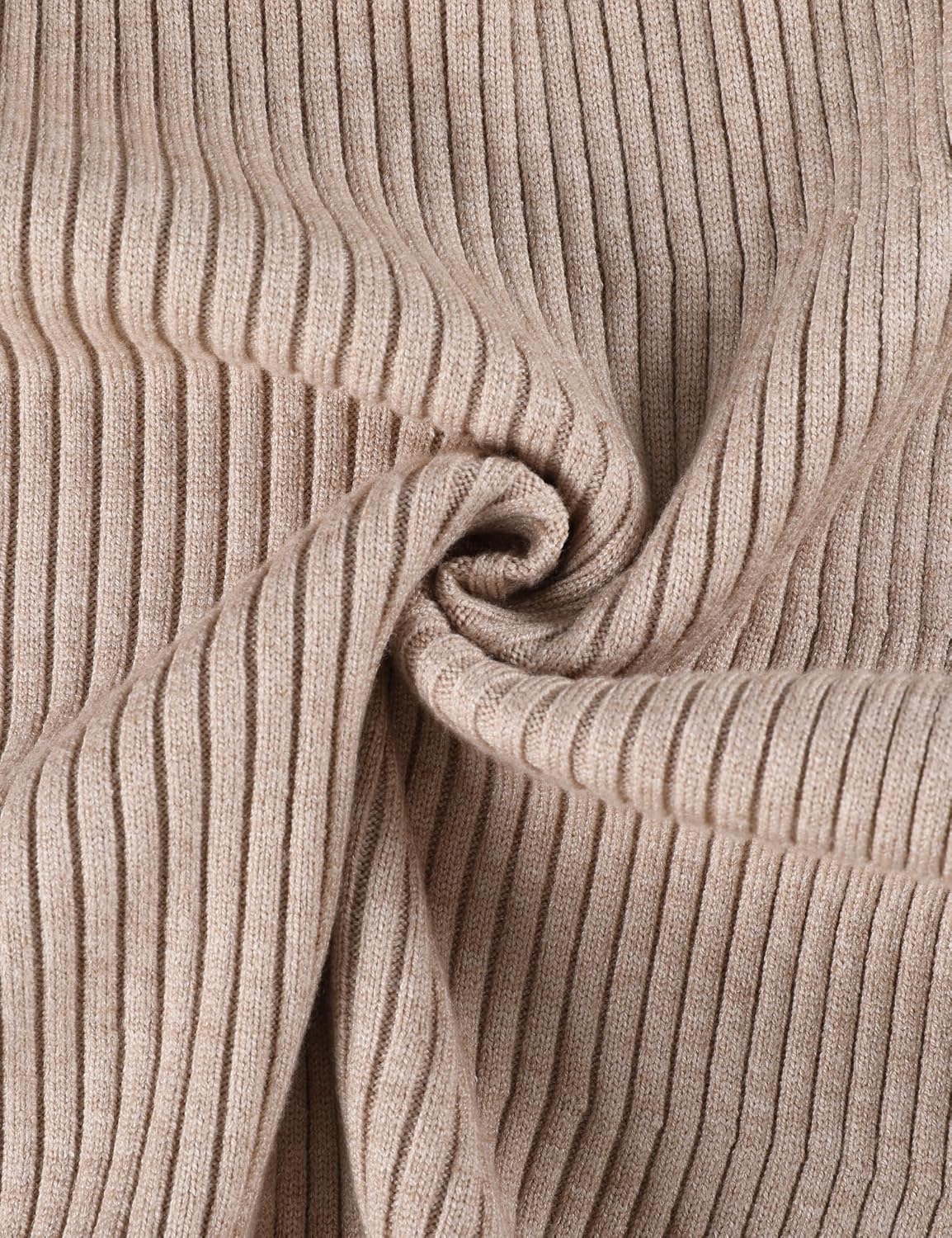 Yeokou Womens Ribbed Belted Sweater 3/4 Sleeve Crew Neck Pullover Tunic Top Spring Fall Casual Loose Fit Knitwear