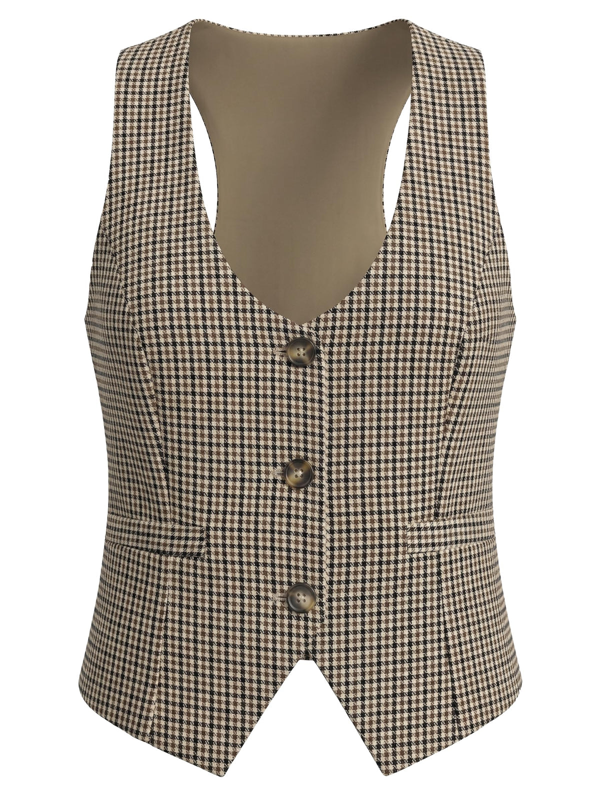 V VOCNI Suit Vest for Women Waistcoat Racerback Vest Tops