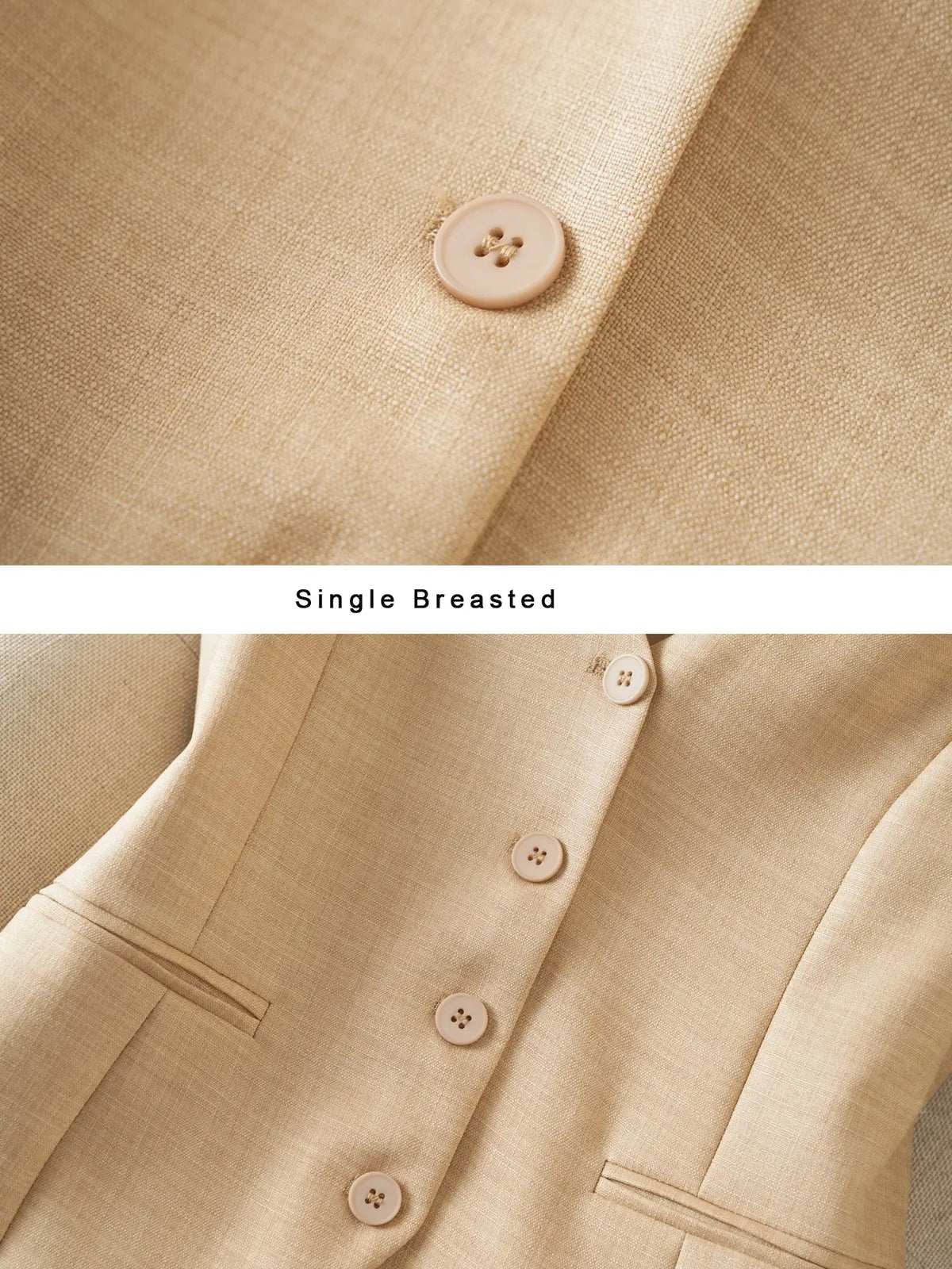 Strapless Short Gilet Vests for Women, Spring Autumn Fashion Commuter Outerwear, Slim-Fitting Button Front Top, Plain Surface Design