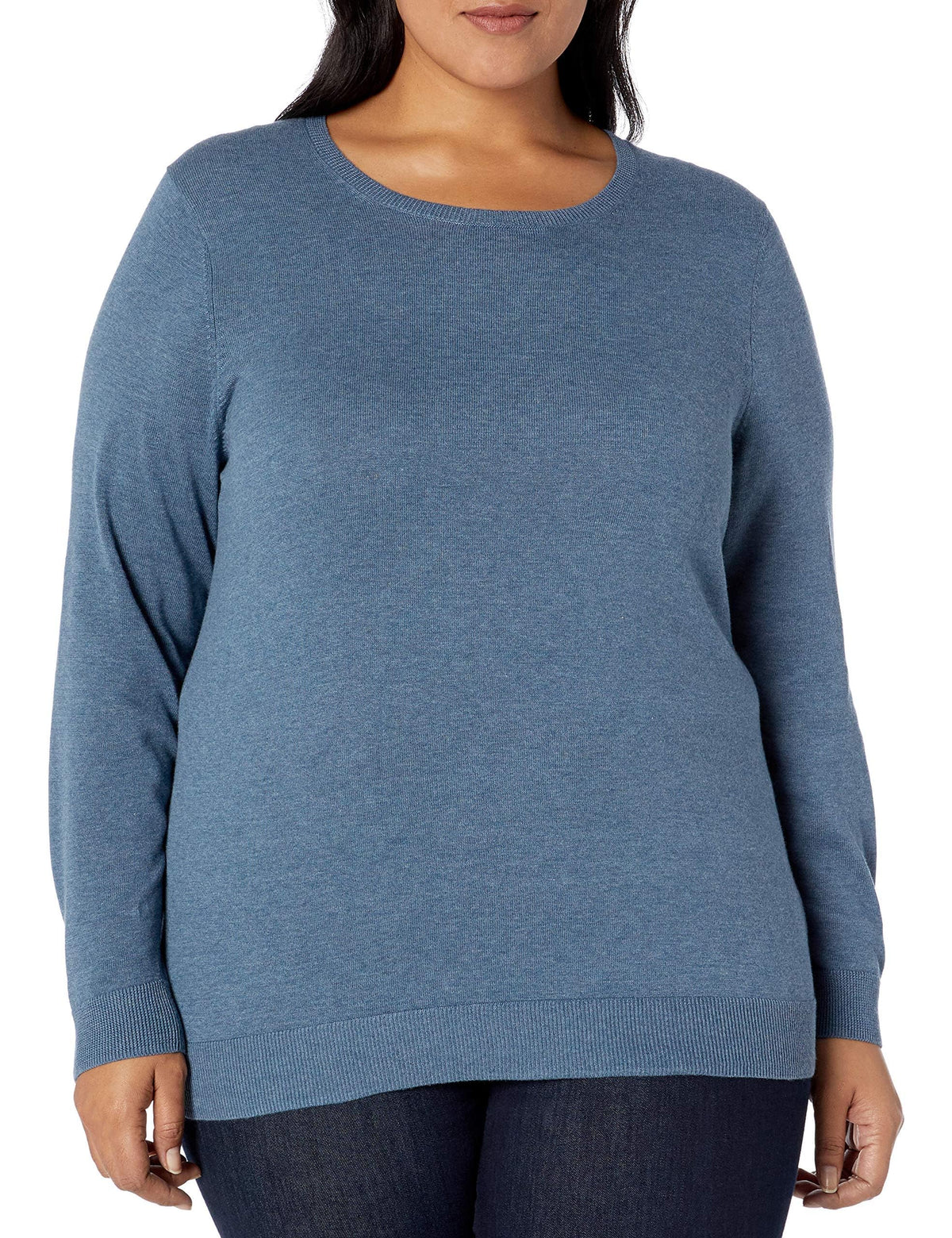 Amazon Essentials Women's Long-Sleeve Lightweight Crewneck Sweater, Flattering (Available in Plus Size)